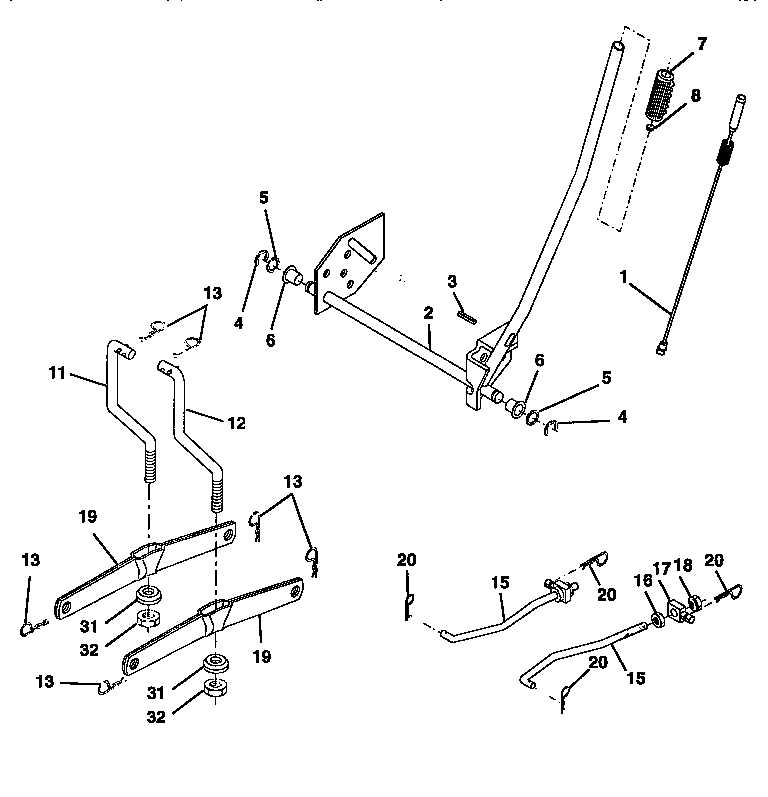 Craftsman 917258514 lift diagram