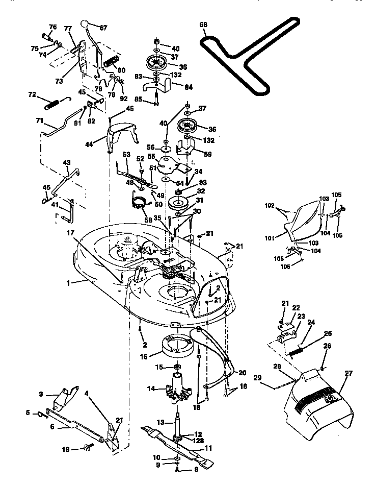 Craftsman 917258514 mower diagram
