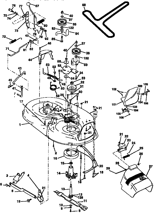 Craftsman 917258513 mower diagram