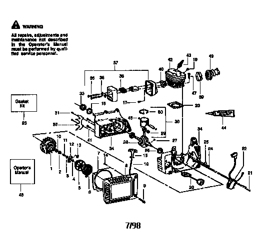 Craftsman 358351242 engine diagram
