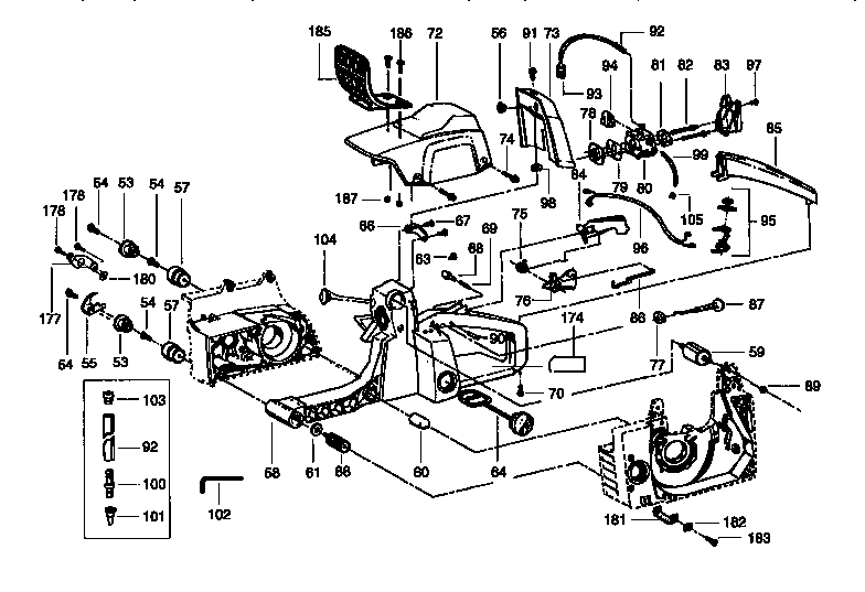 Craftsman 358351240 main frame diagram