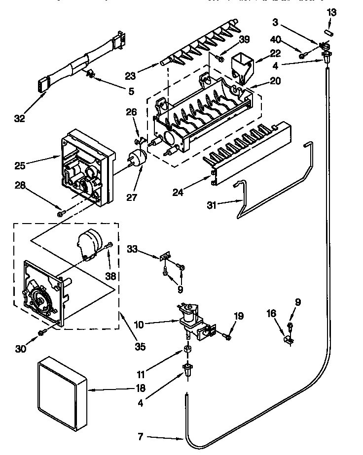 Kenmore 10678817890 icemaker diagram