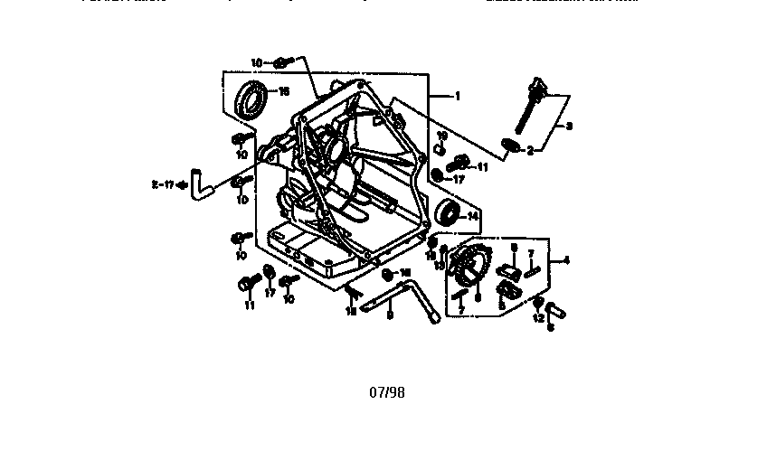 Craftsman 580762011 crankcase cover diagram