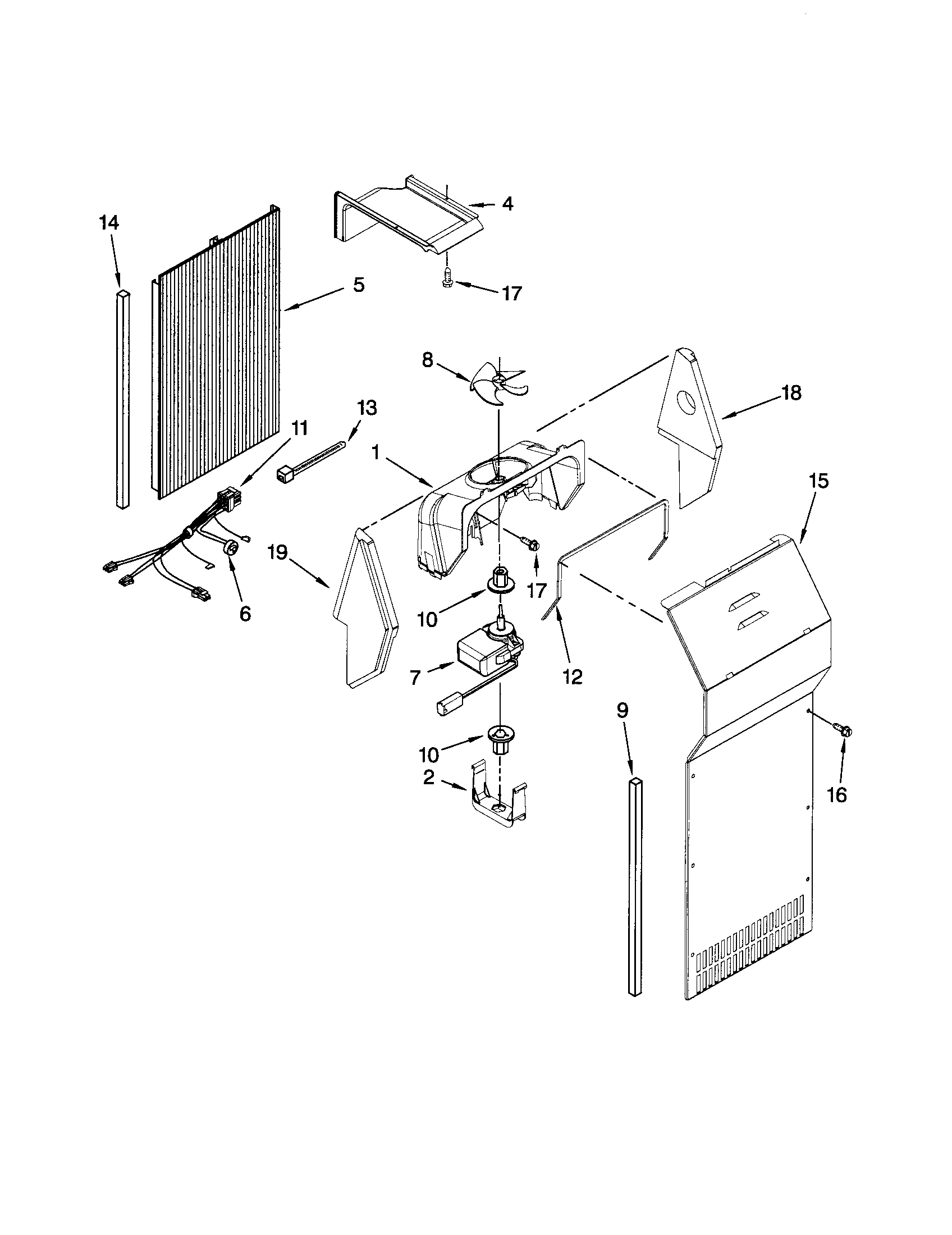 Kenmore 10658996801 air flow diagram