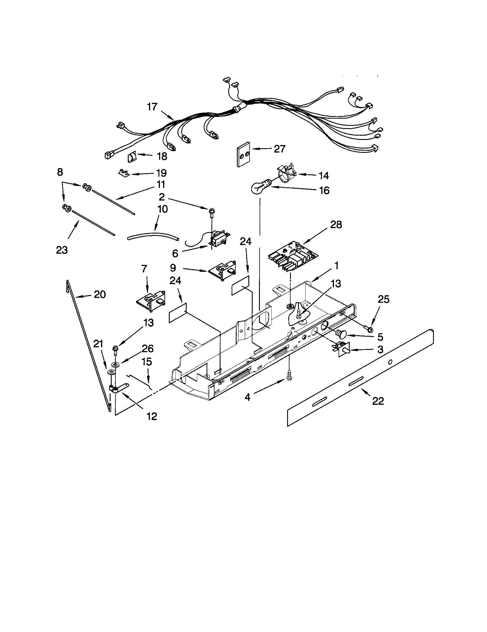Kenmore 10658996801 control diagram