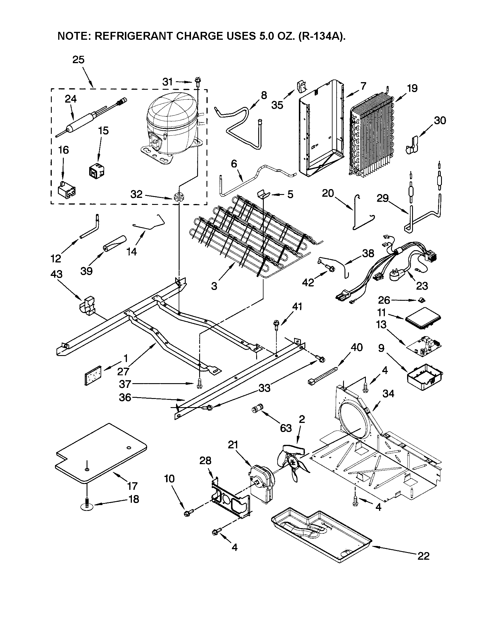 Kenmore 10658996801 unit diagram