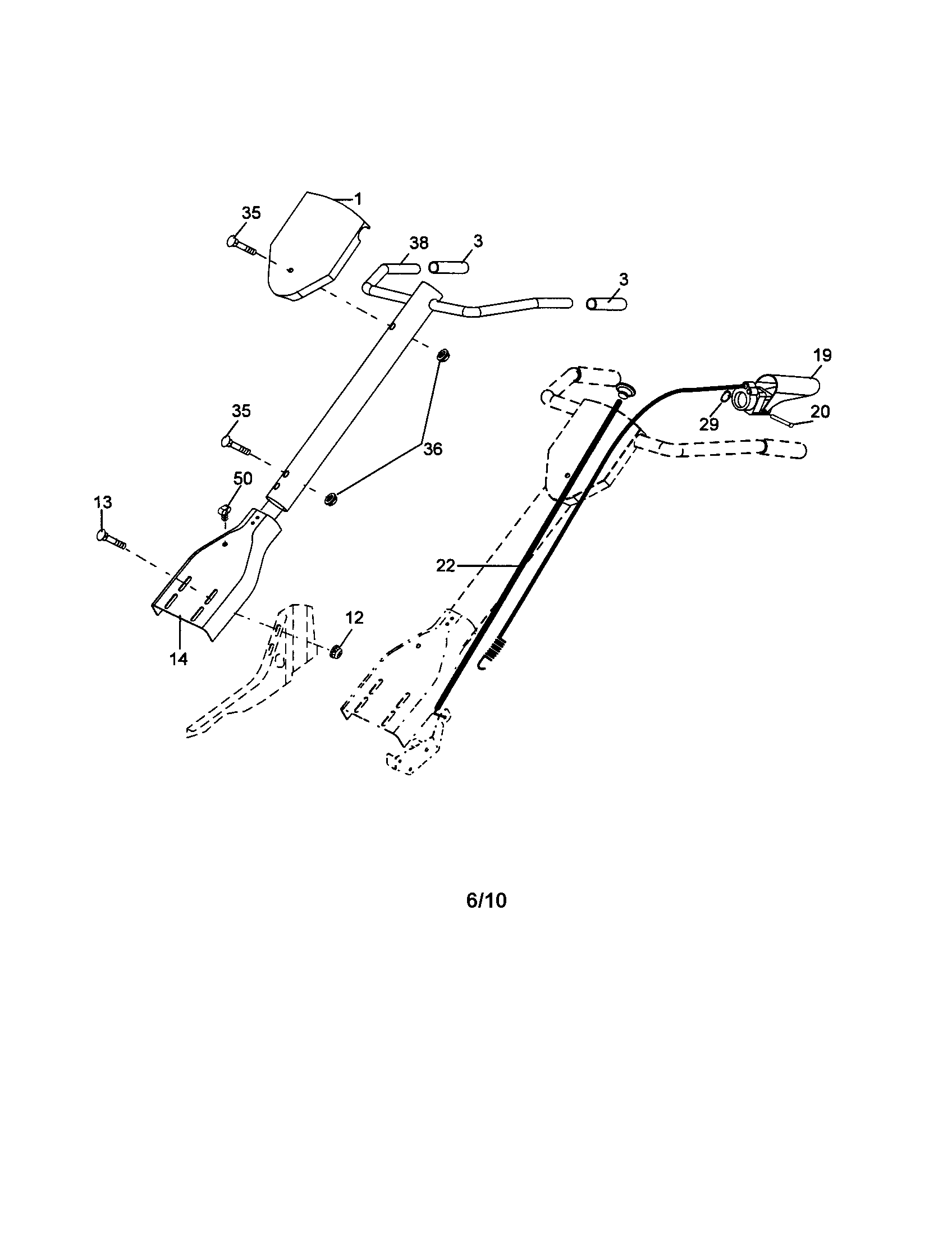 Husqvarna 917299390 handles diagram