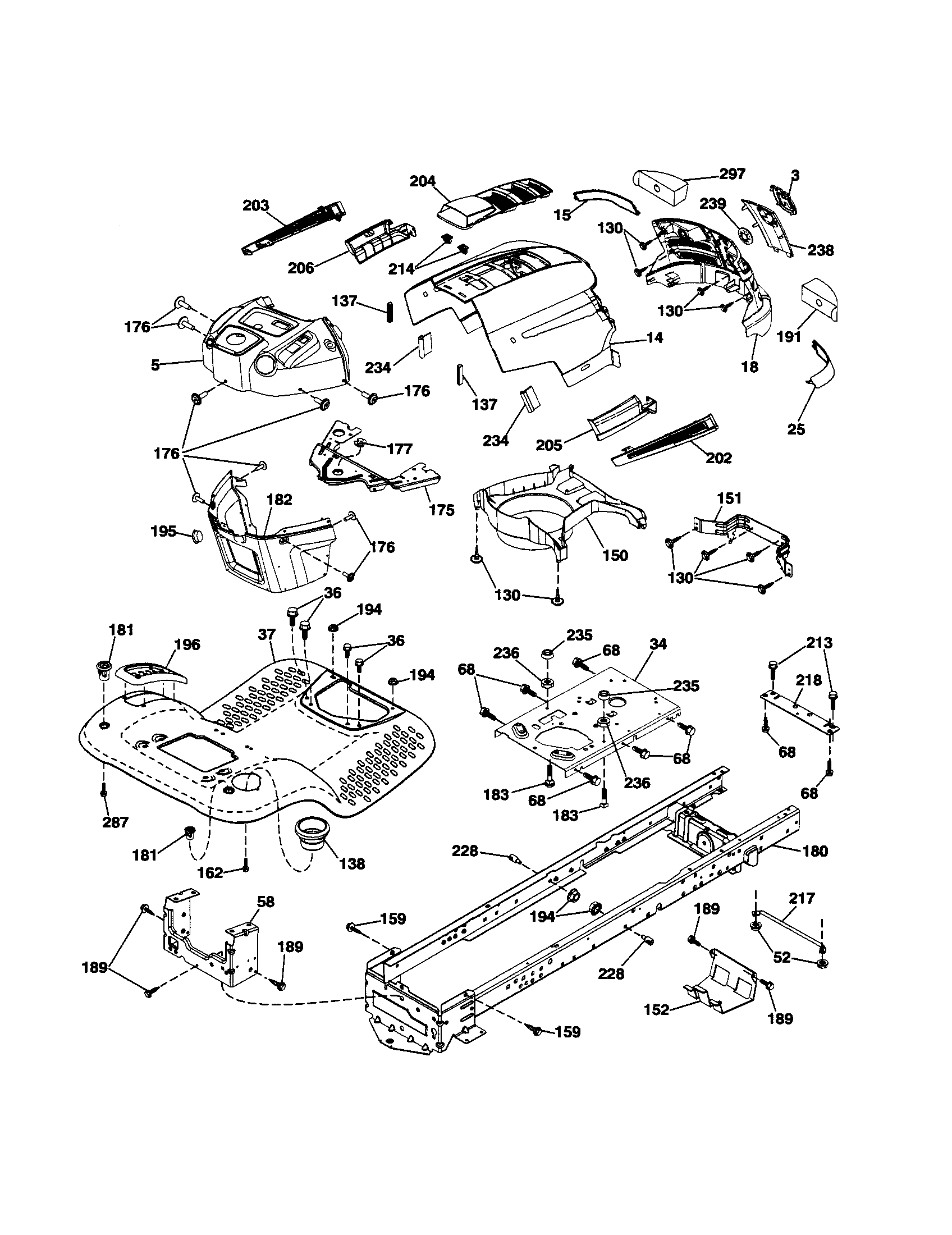 Husqvarna 917289600 chassis diagram