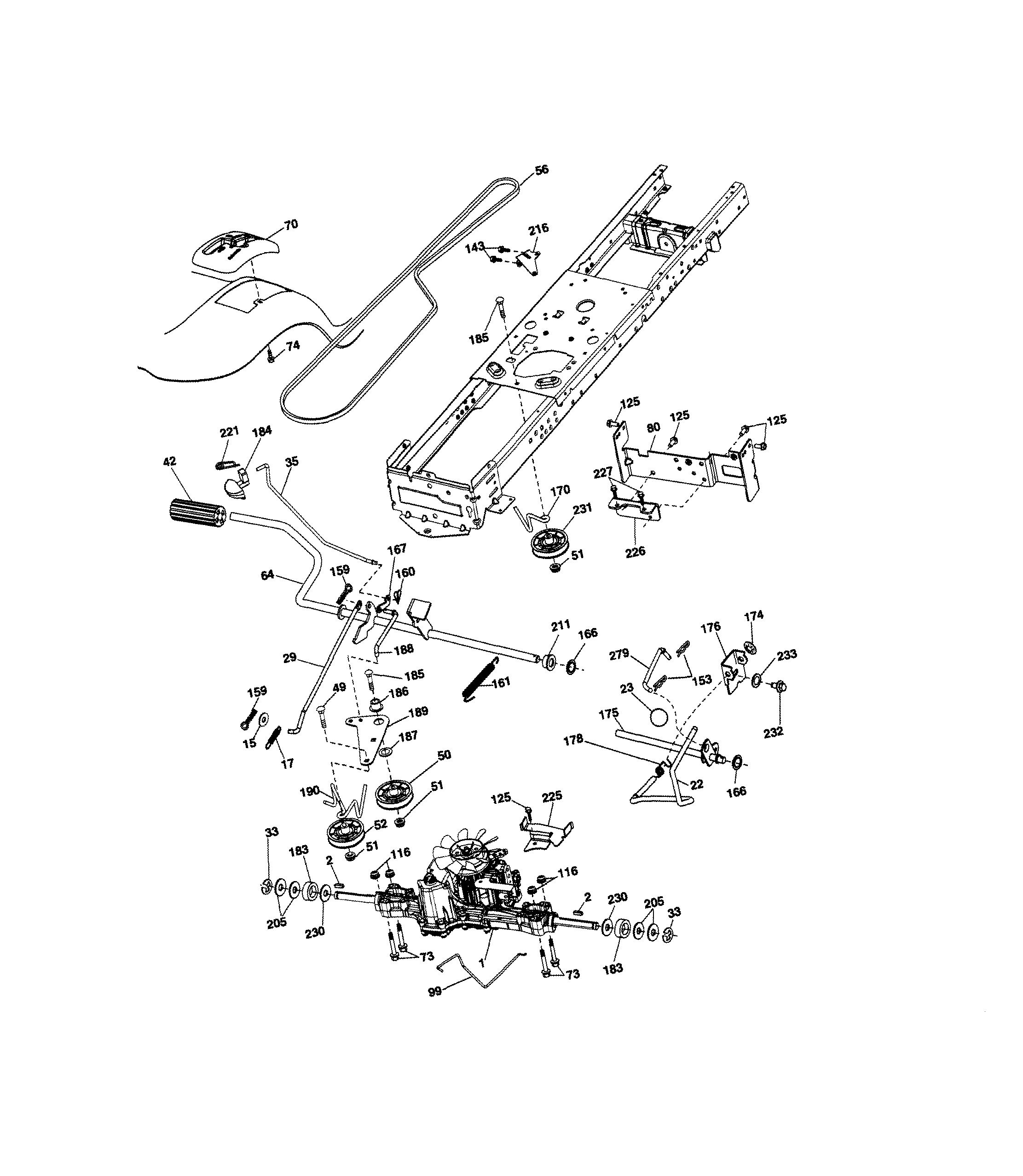 Husqvarna 917289600 drive diagram