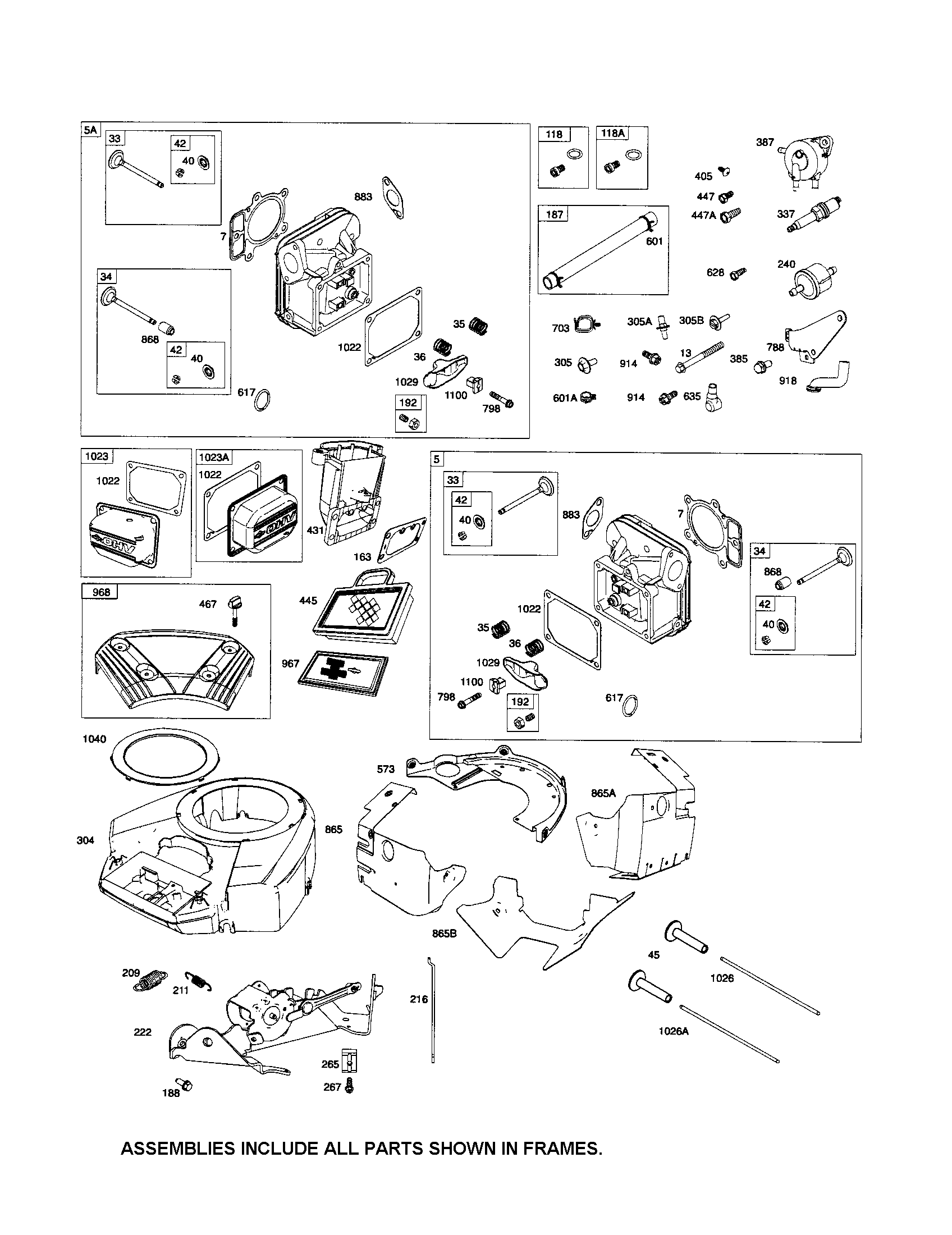 Poulan 96042010800 head-cylinder/blower housing diagram