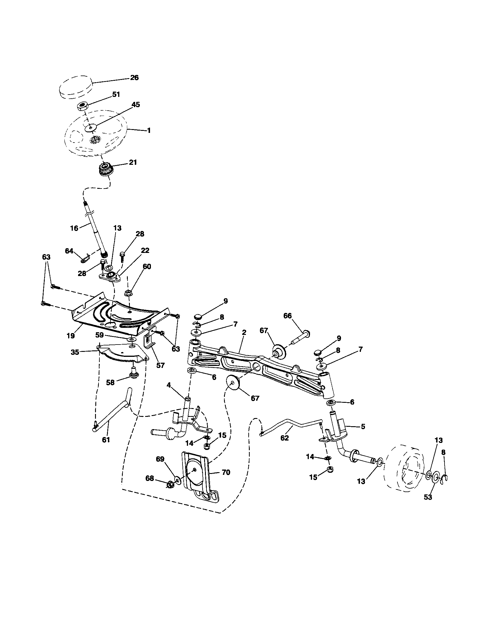 Husqvarna 917289640 steering assembly diagram