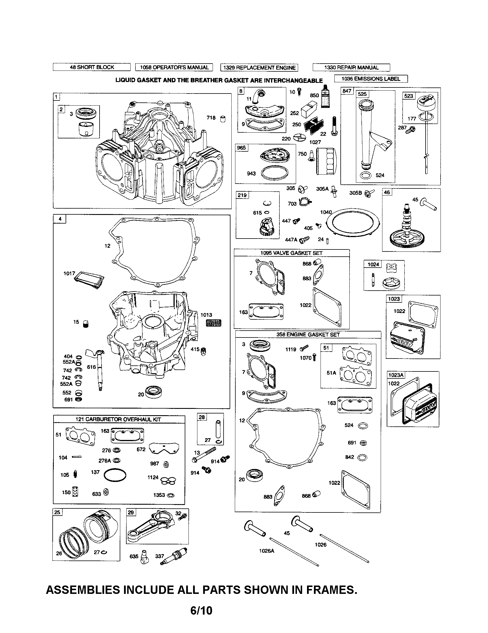 Husqvarna 917289640 cylinder/sump/camshaft diagram