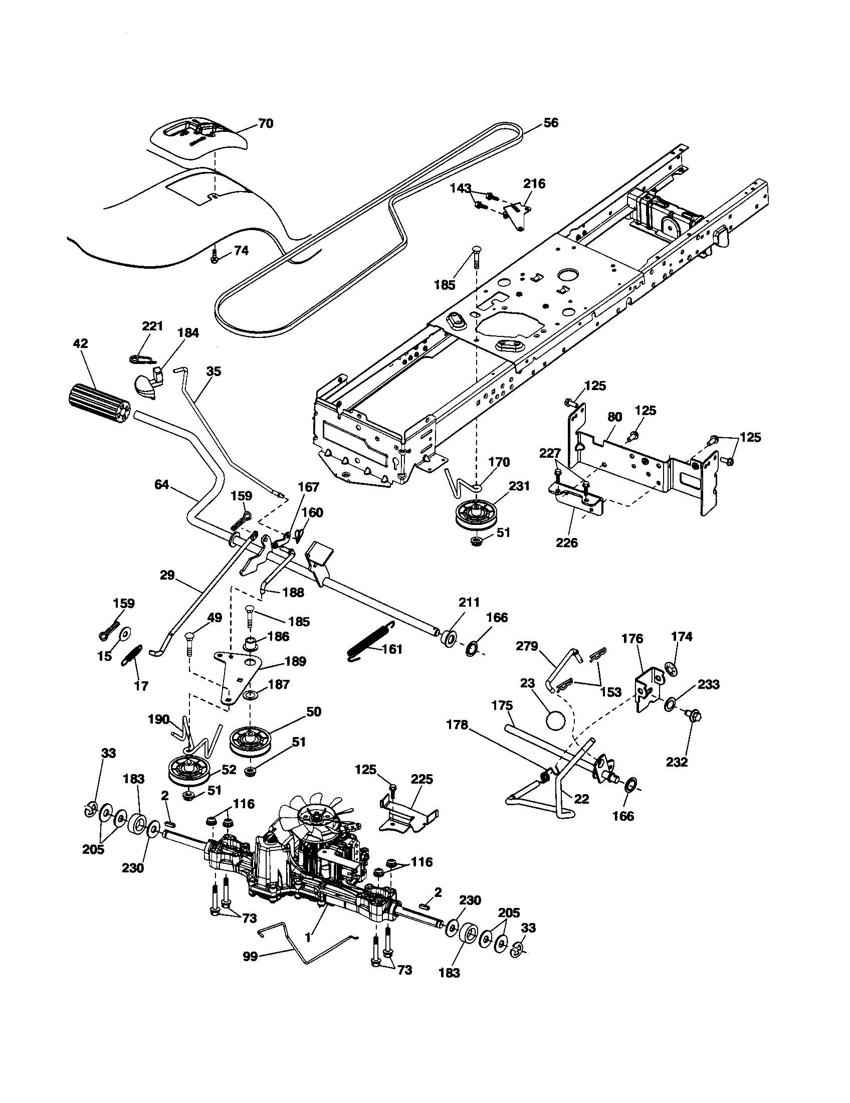 Husqvarna 917289610 drive diagram