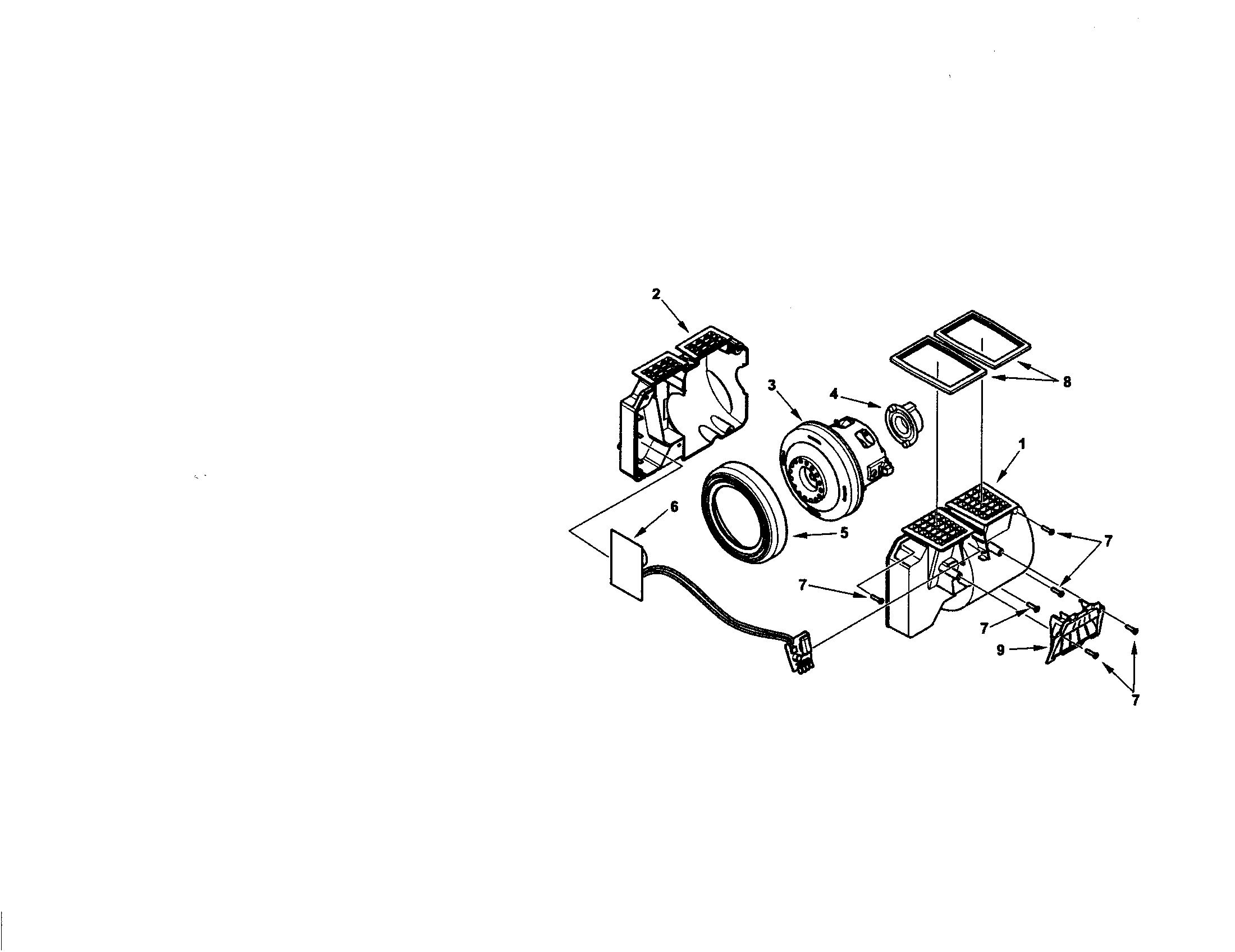 Kenmore 11631810010 fan motor diagram