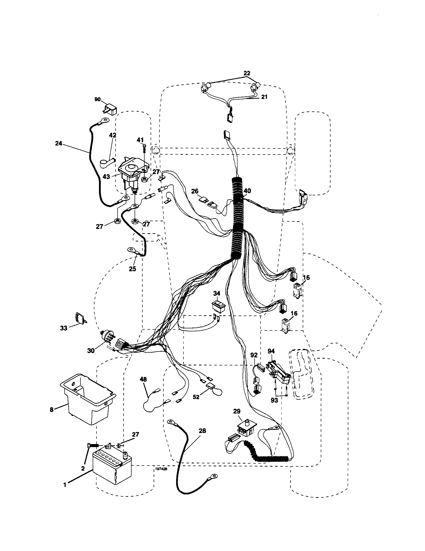 Poulan PO15538LT electrical diagram