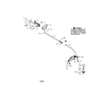 Craftsman 358791032 drive shaft/shield/handle diagram