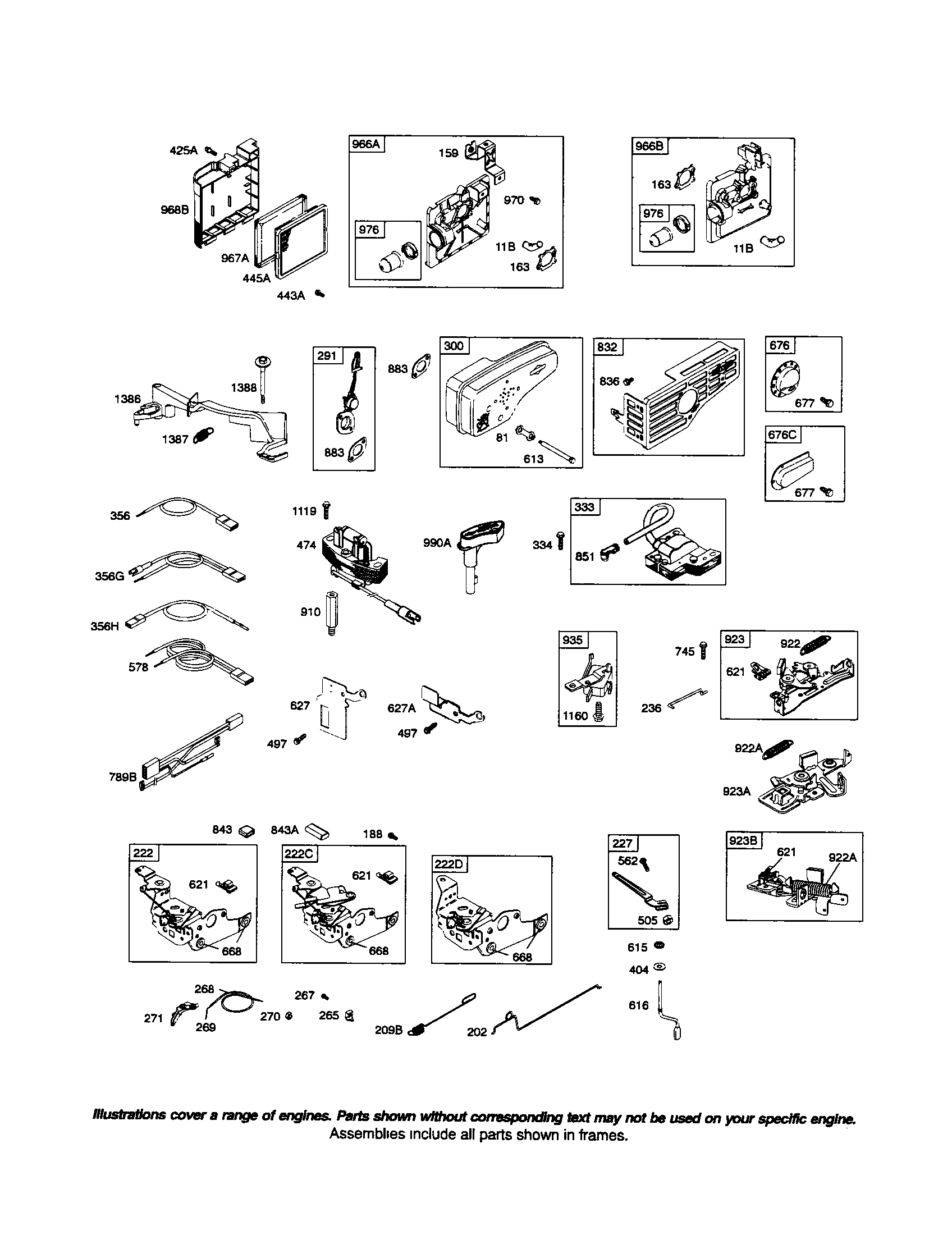 Craftsman 917378921 muffler/pre cleaner filter diagram