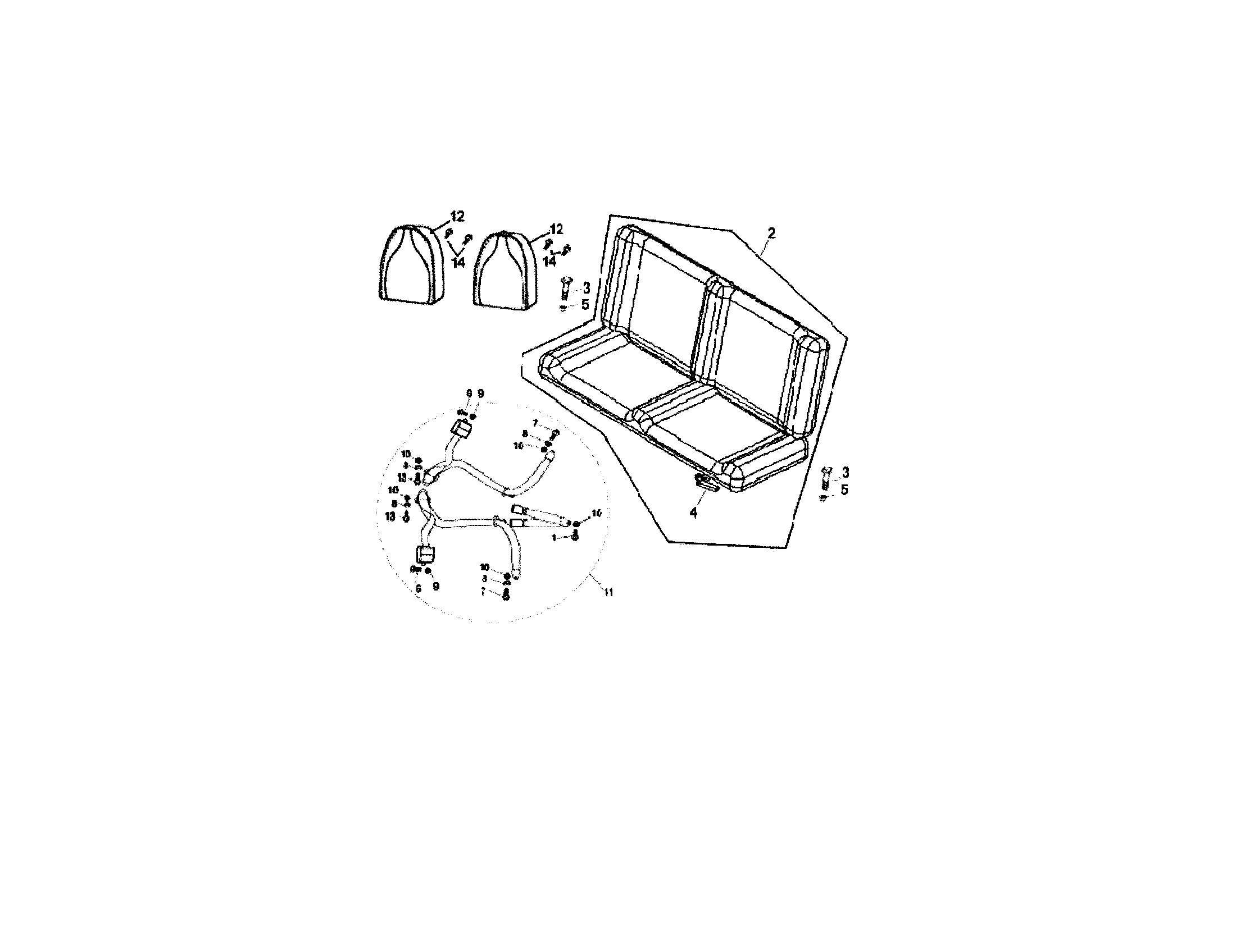 American SportWorks 3170B-15 interior diagram