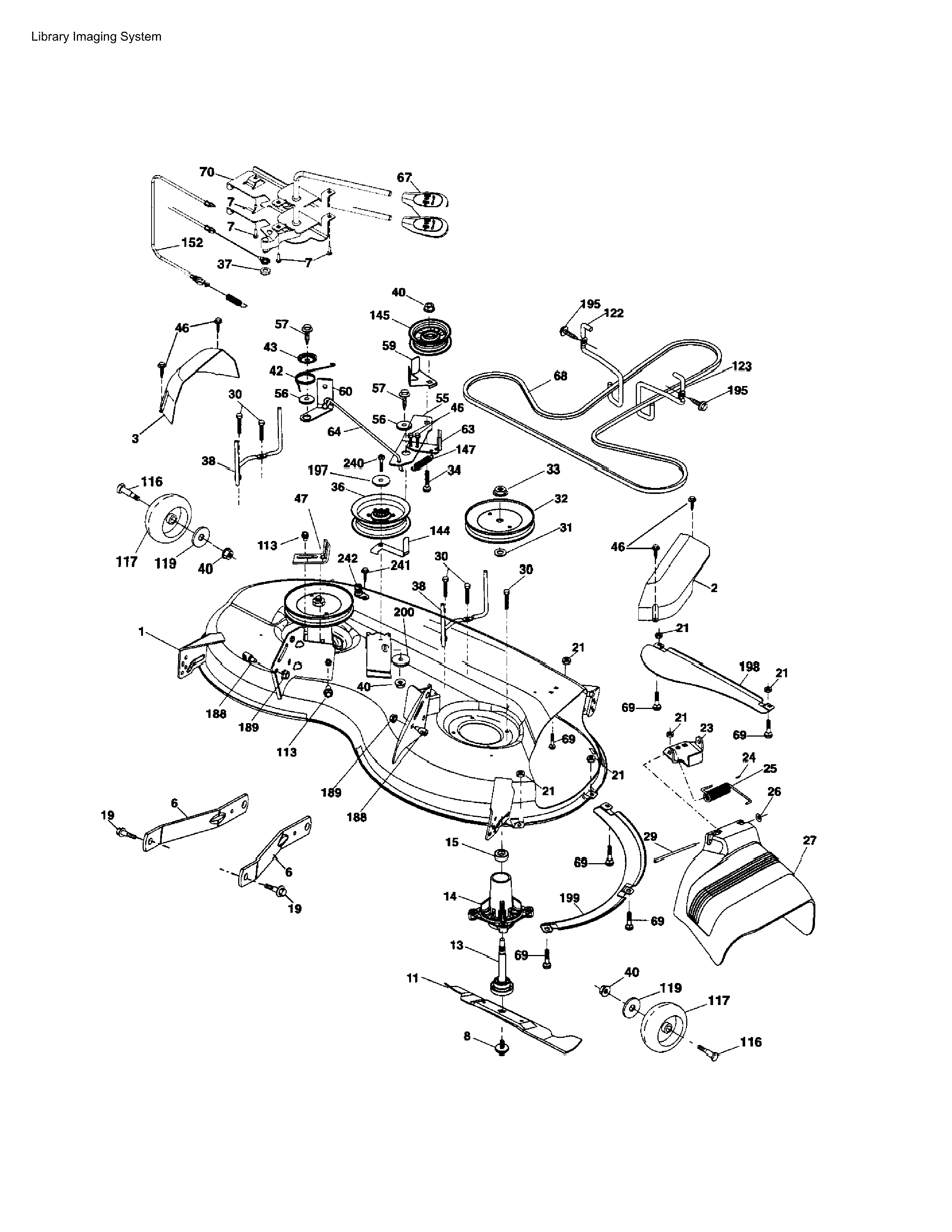 Husqvarna 917289630 mower deck diagram