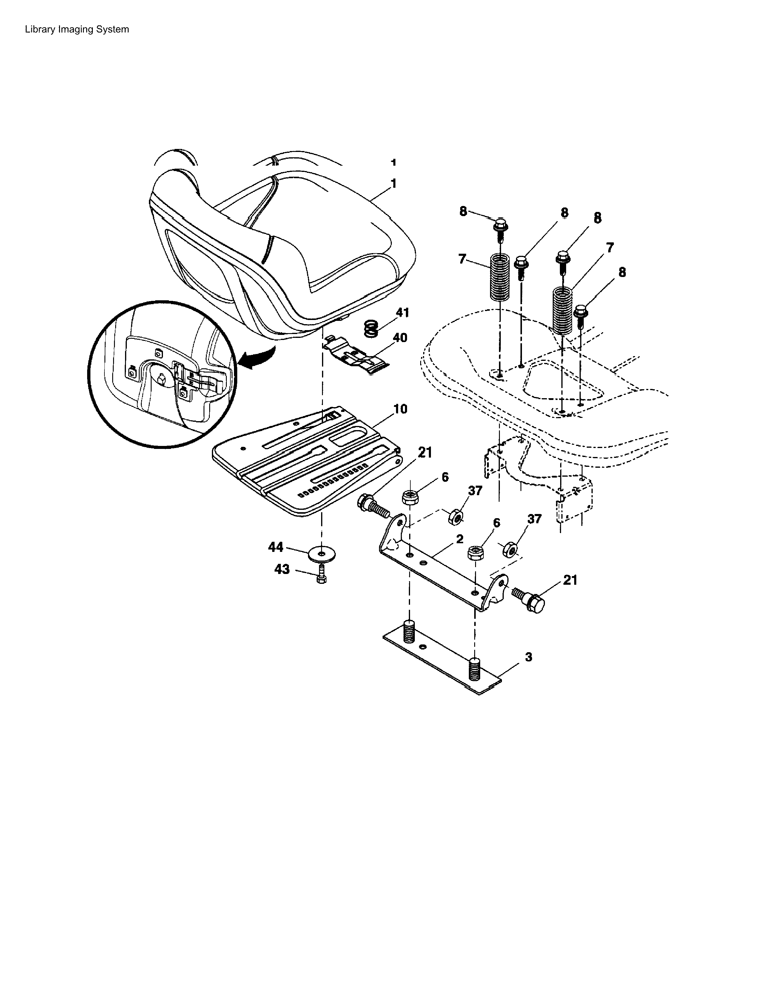 Husqvarna 917289630 seat diagram