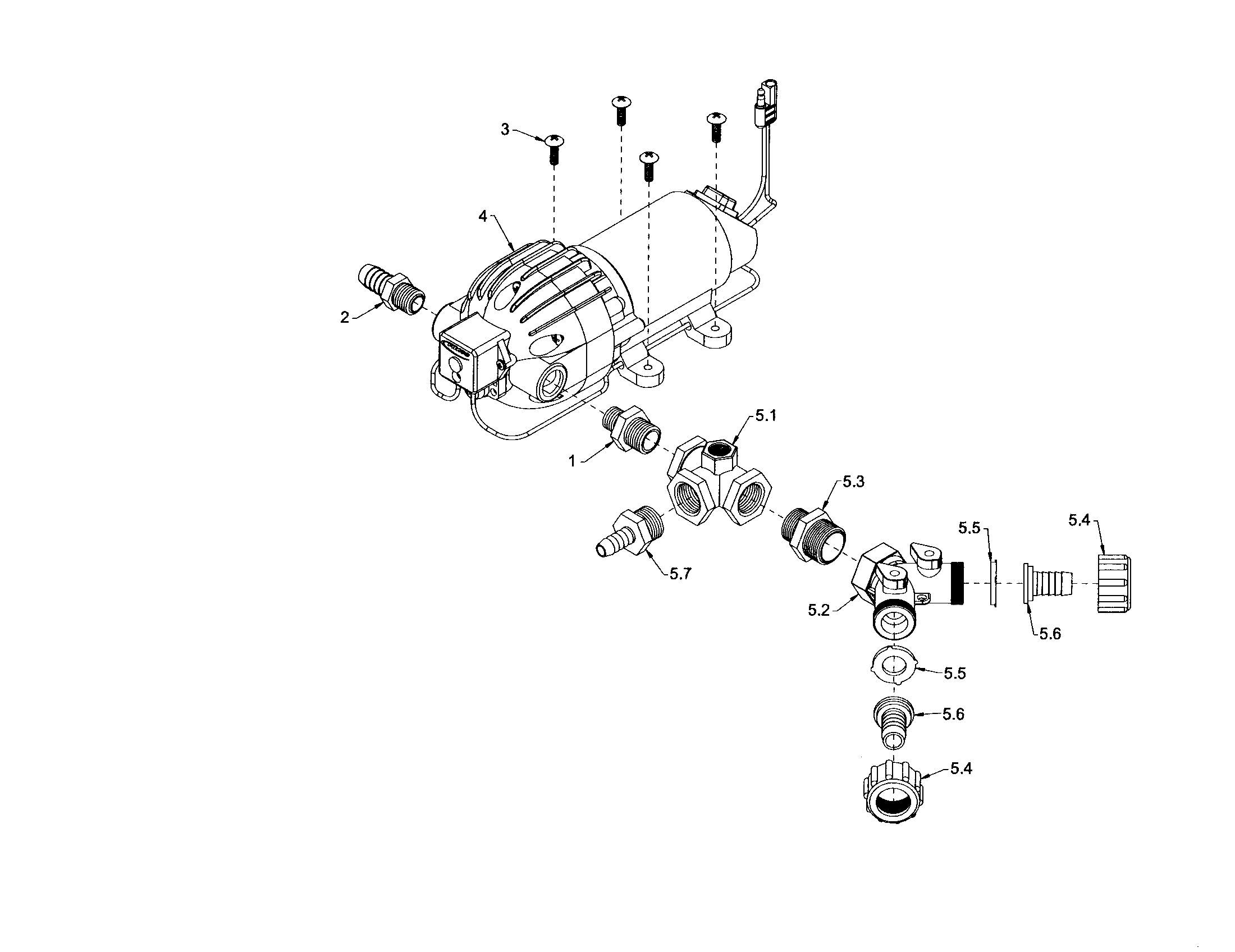 Fimco LG-1500-303 pump sub-assembly diagram