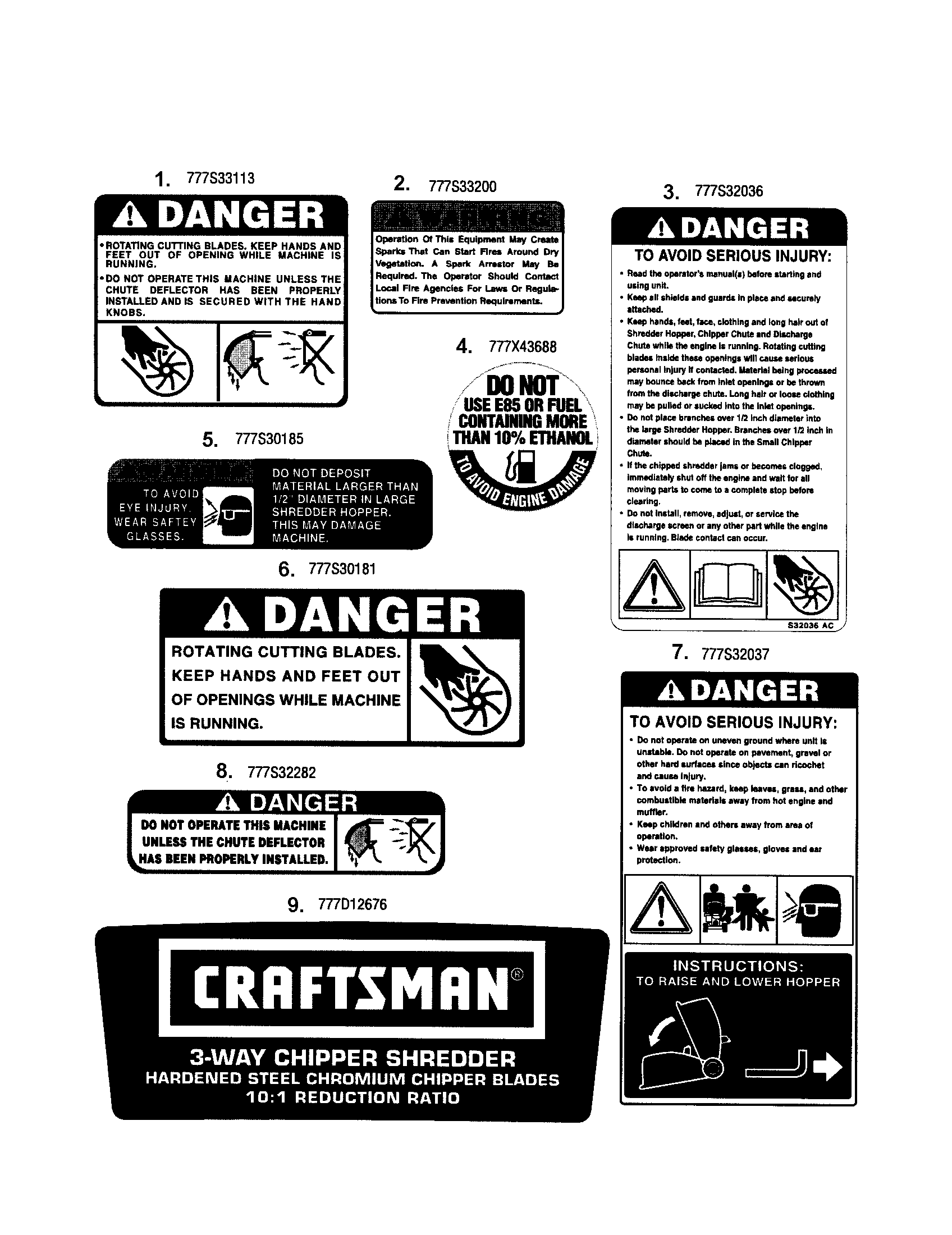 MTD 24A464N299 decals diagram