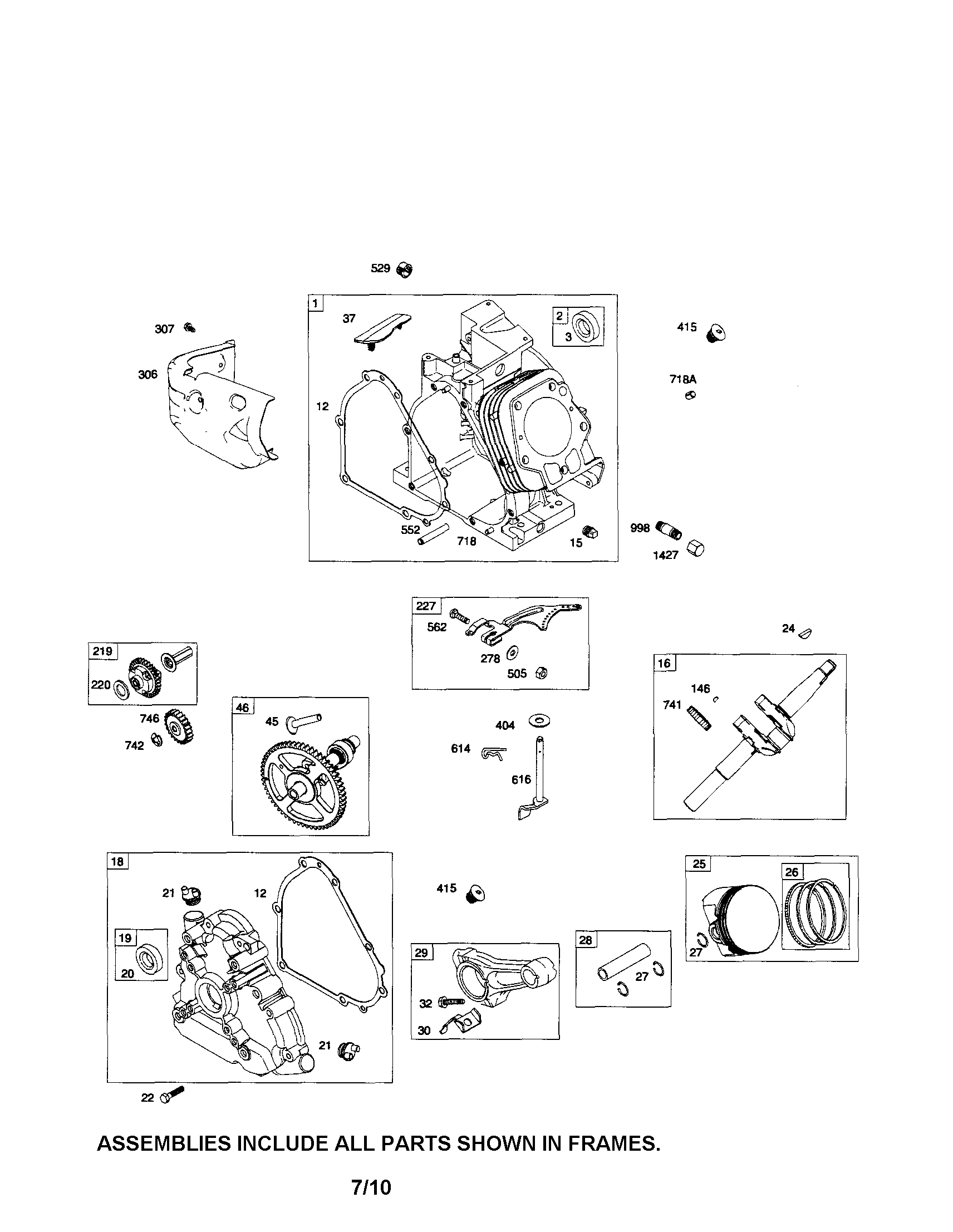 Craftsman 247776050 cylinder/crankcase/crankshaft diagram