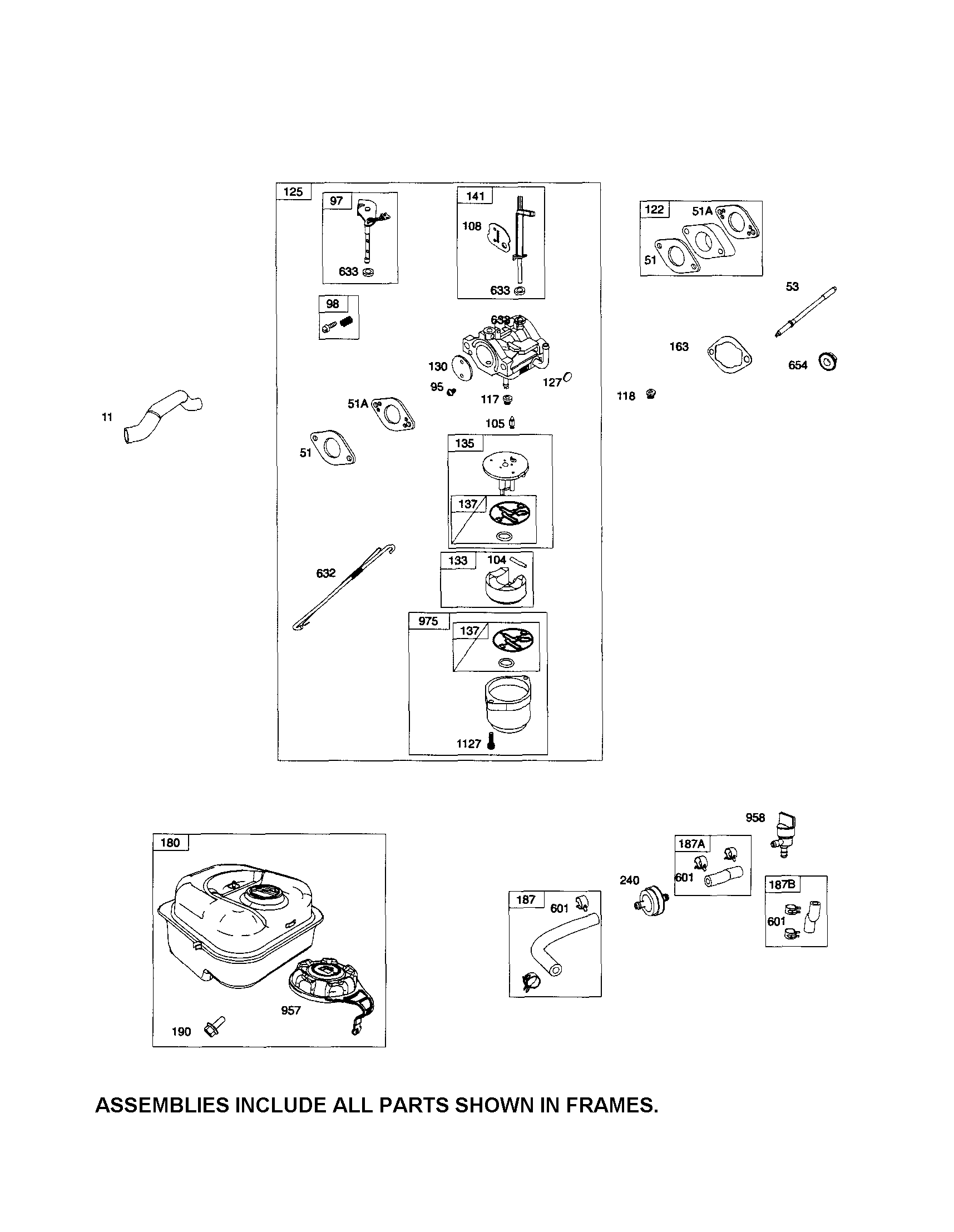 Craftsman 247776050 carburetor/fuel tank diagram