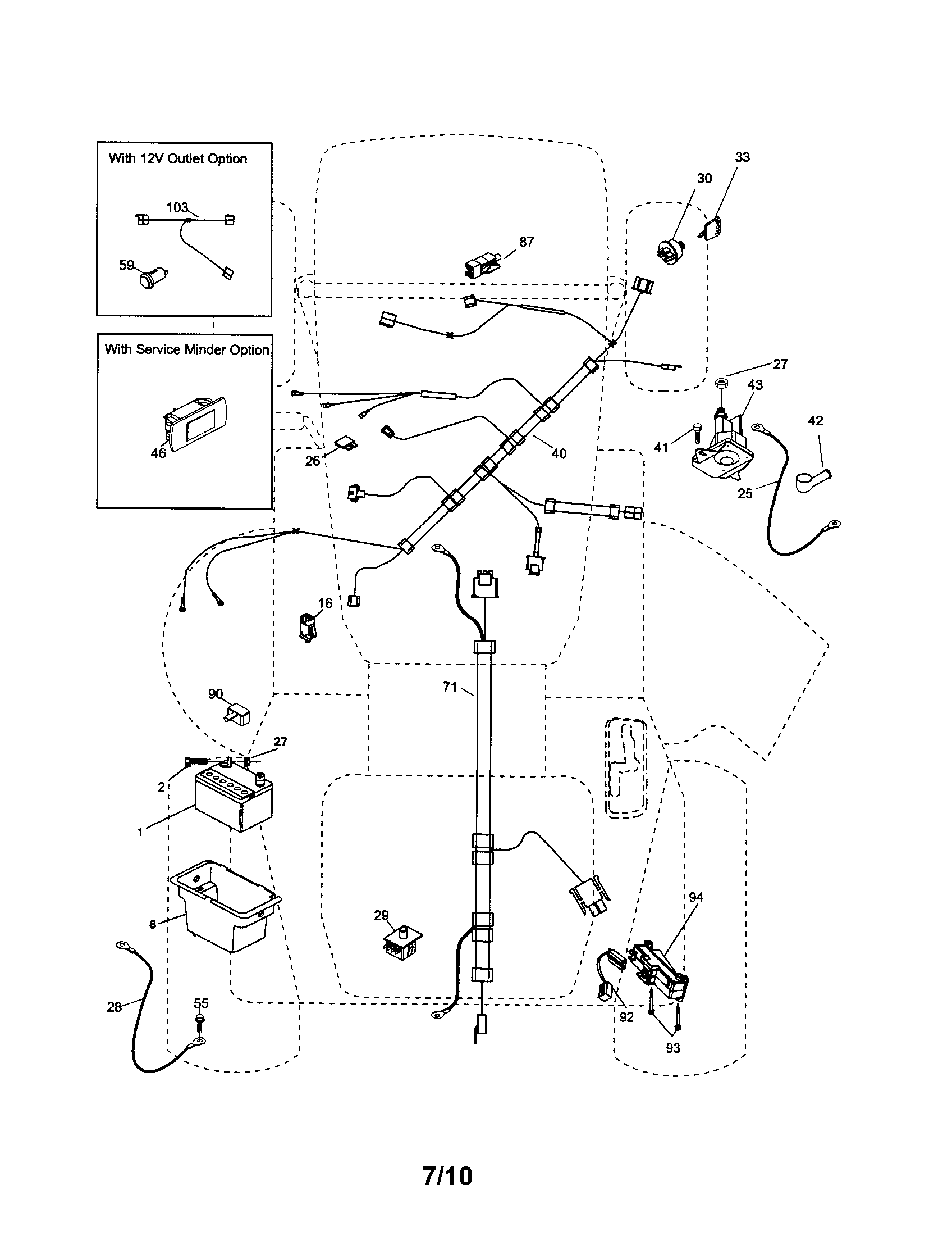 Poulan 96046000800-2007 electrical diagram