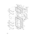 Frigidaire FFTR2126LQ0 door diagram
