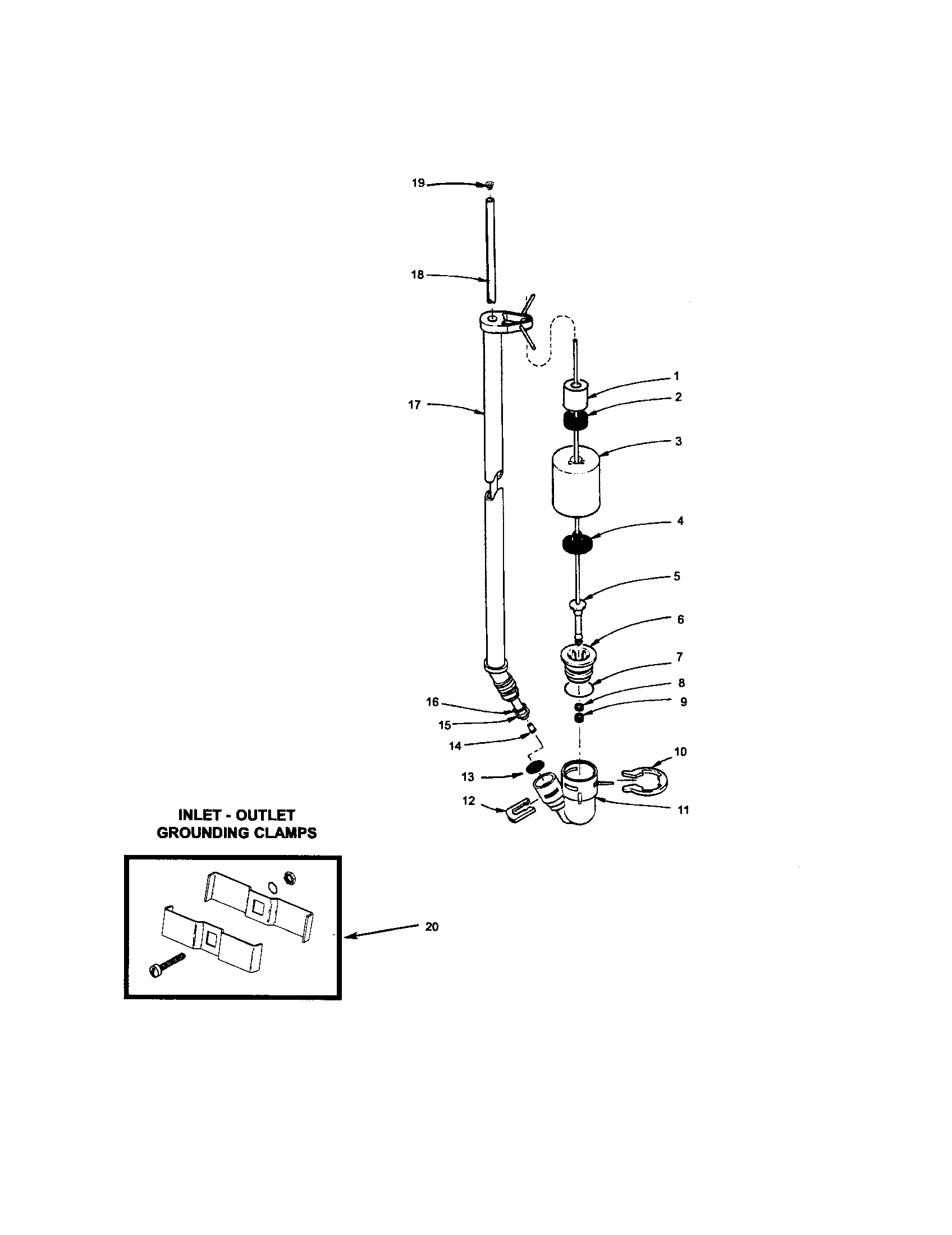 Kenmore 625393060 brine tube/float diagram