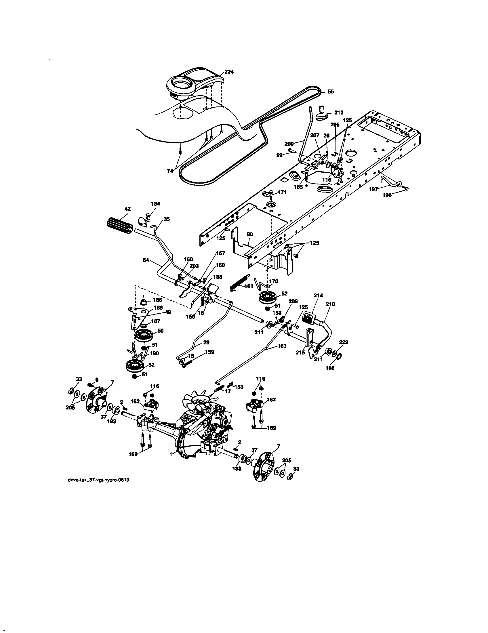 Craftsman 917276845 ground drive diagram