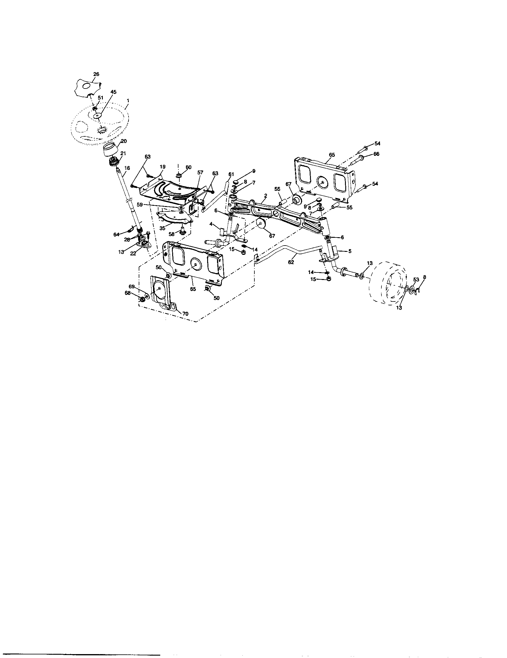 Craftsman 917276864 steering diagram
