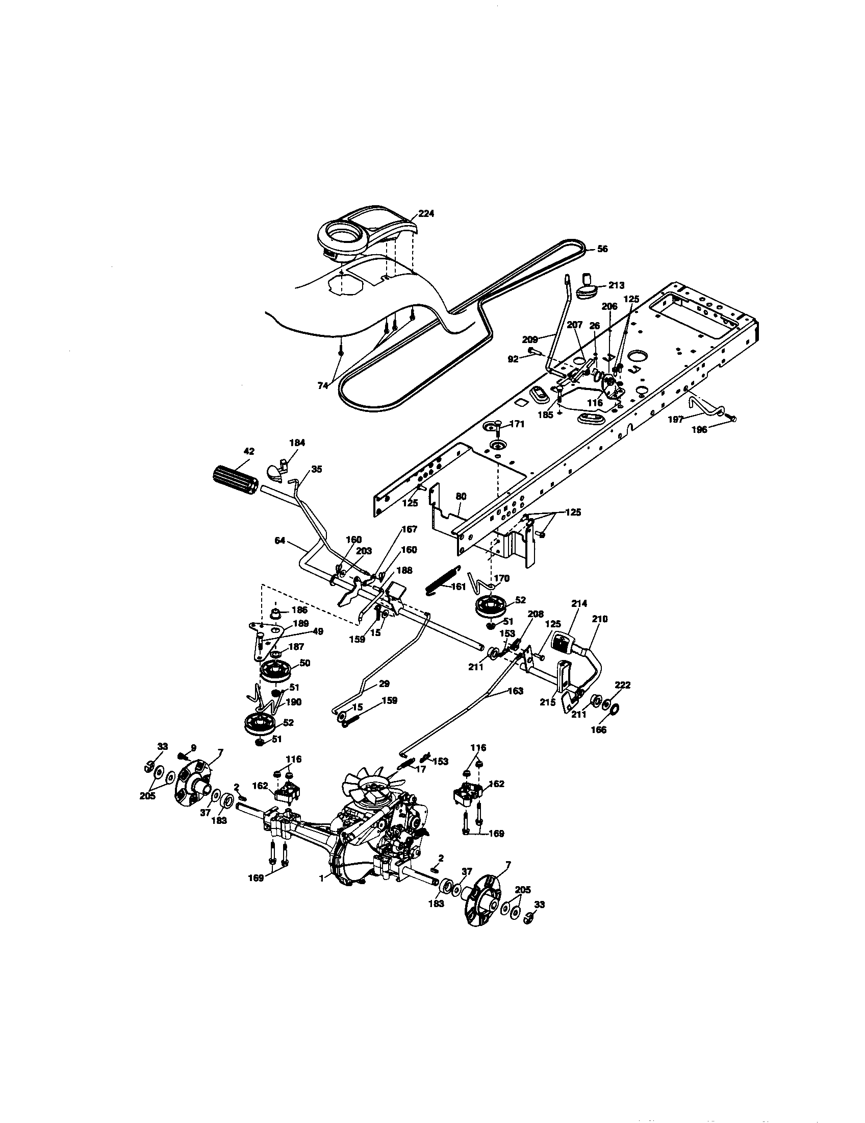 Craftsman 917276864 ground drive diagram