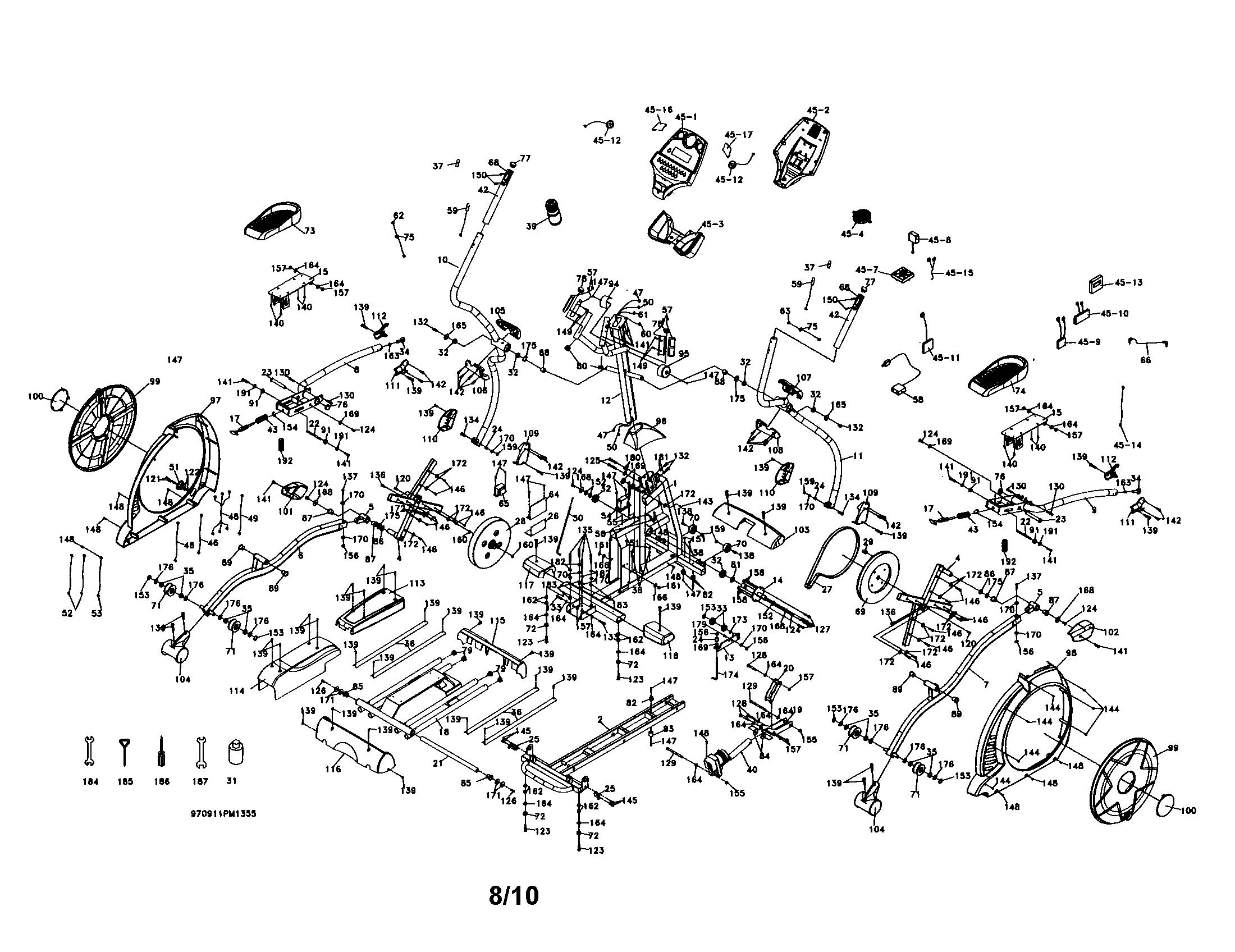 Sole E35-2010 elliptical diagram