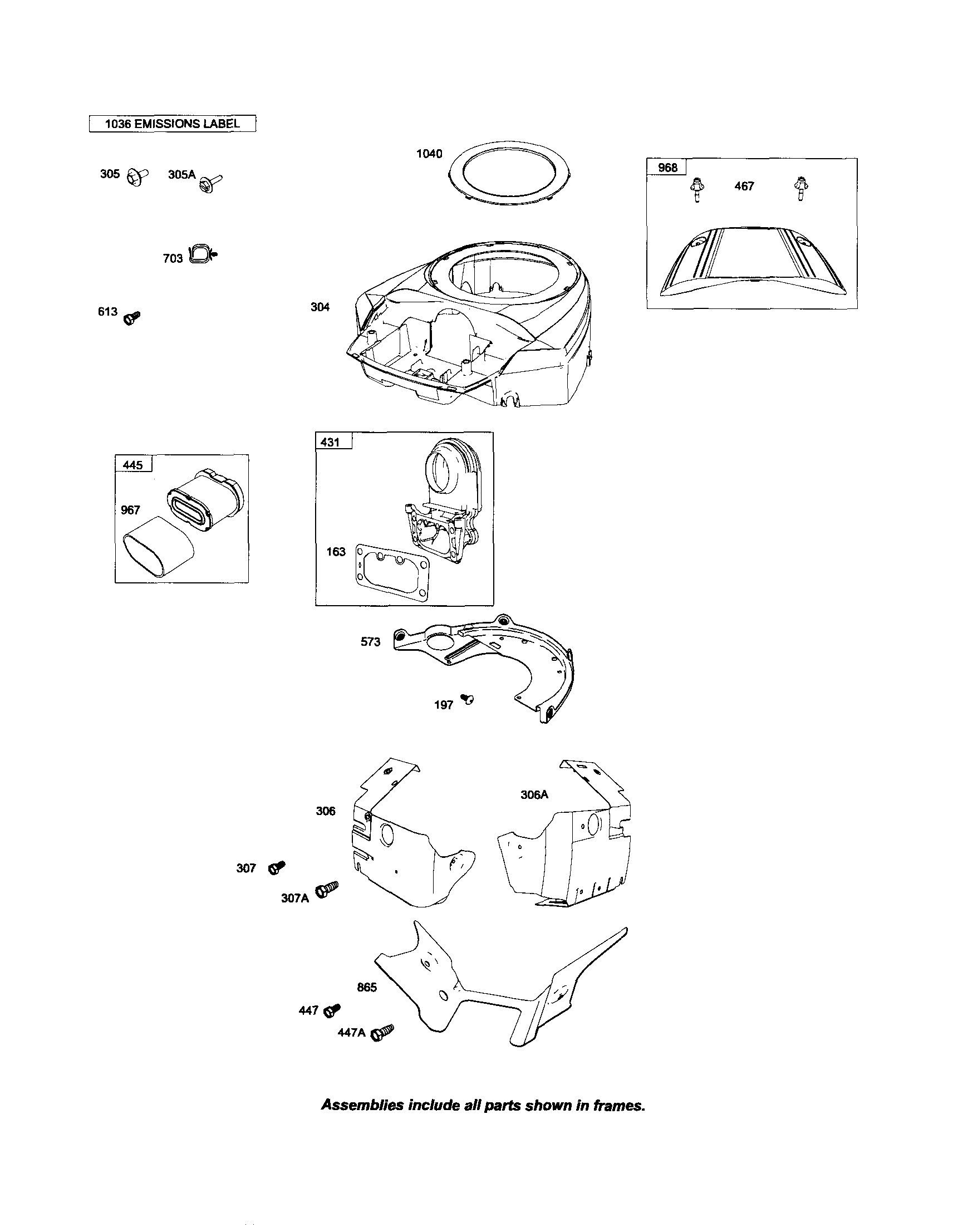 MTD PGT9500 blower housing/elbow intake diagram