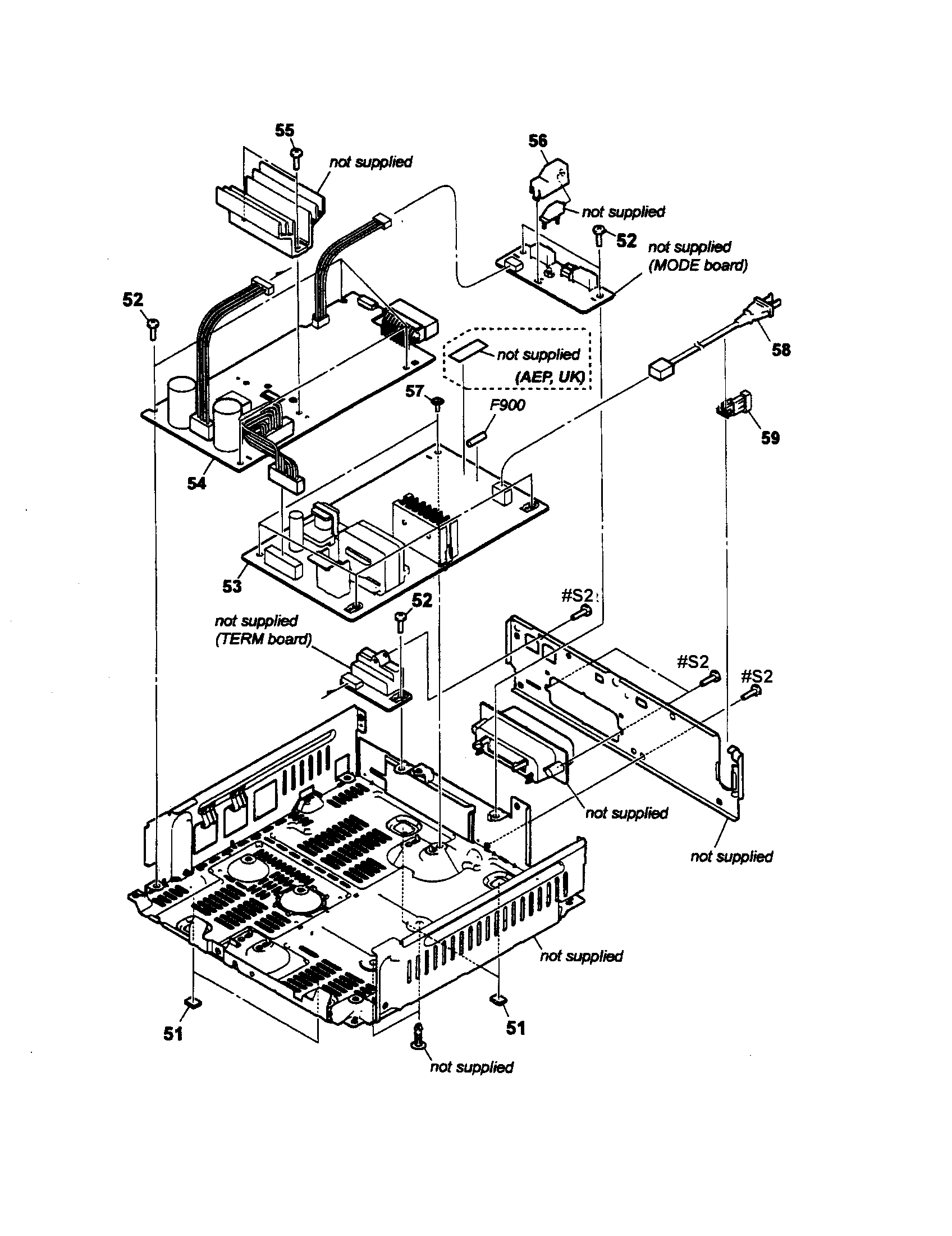 Sony TA-SA200WR amp pcb diagram