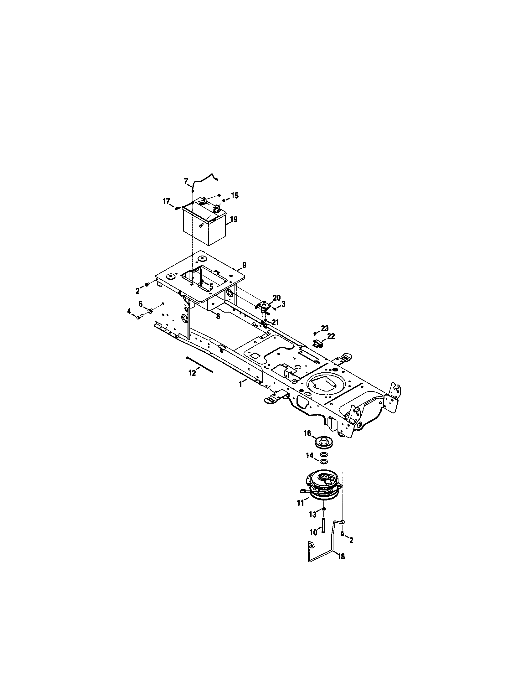 Craftsman 247289800 pto/battery diagram