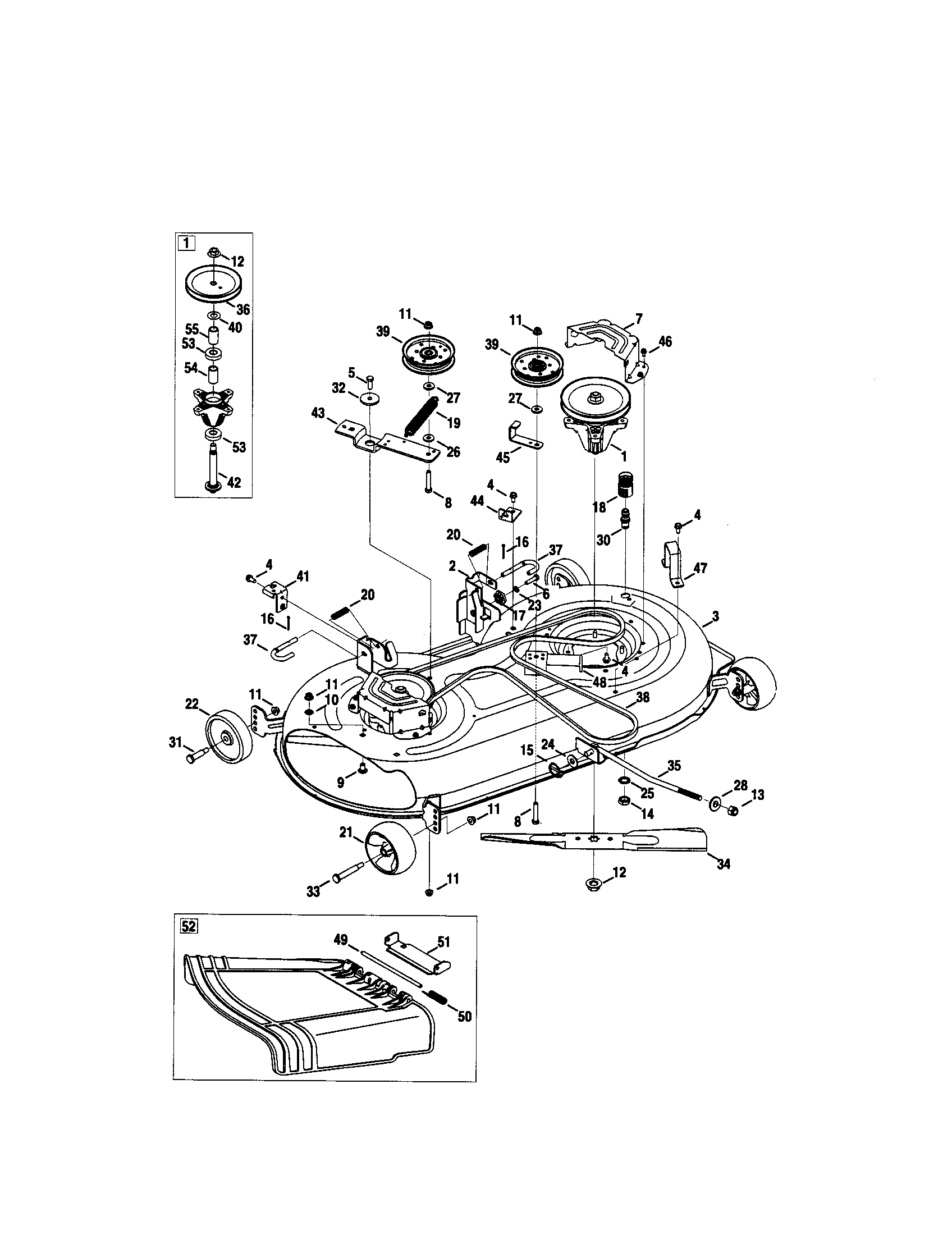 Craftsman 247289800 deck diagram