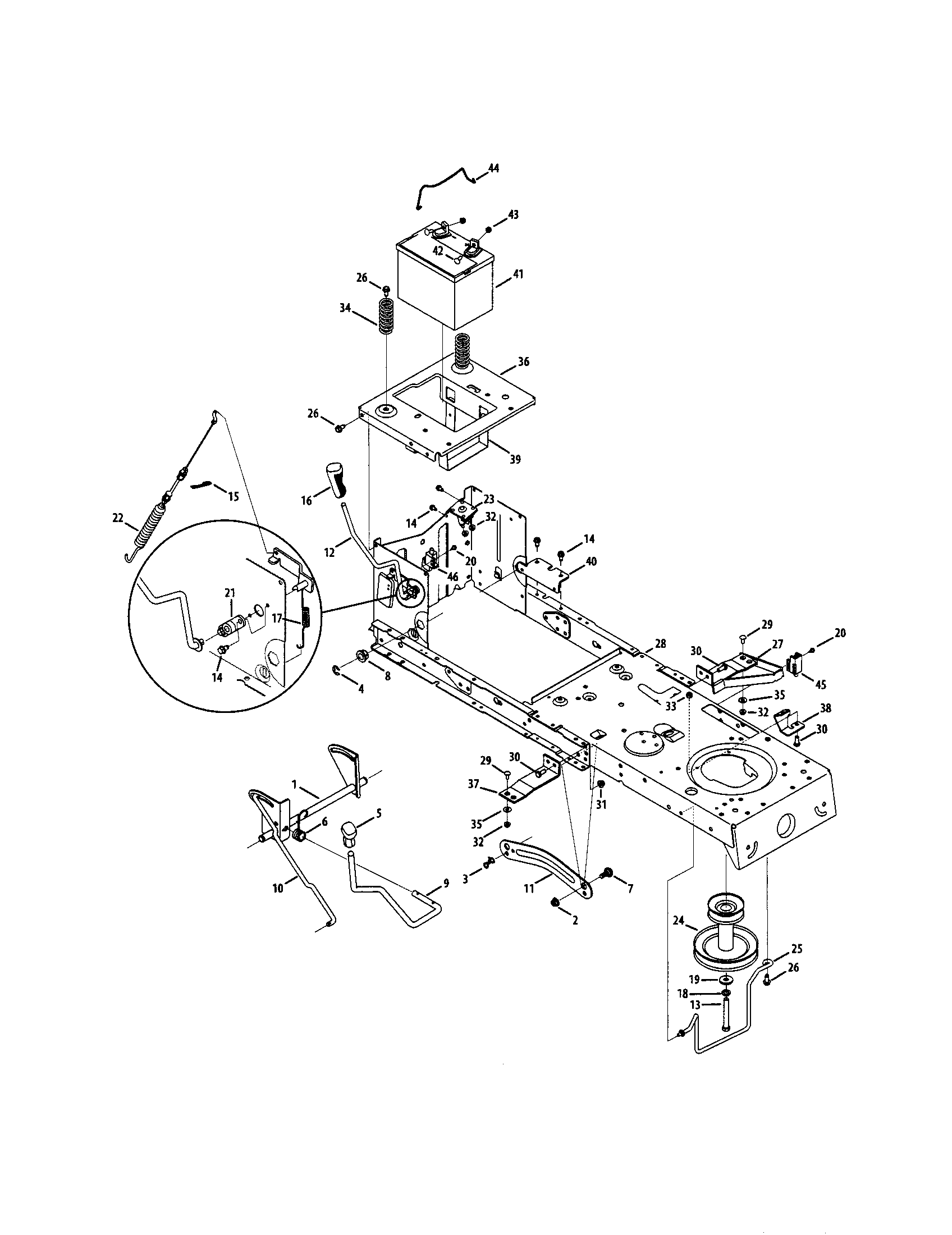Kmart 01637724-4 frame/battery diagram