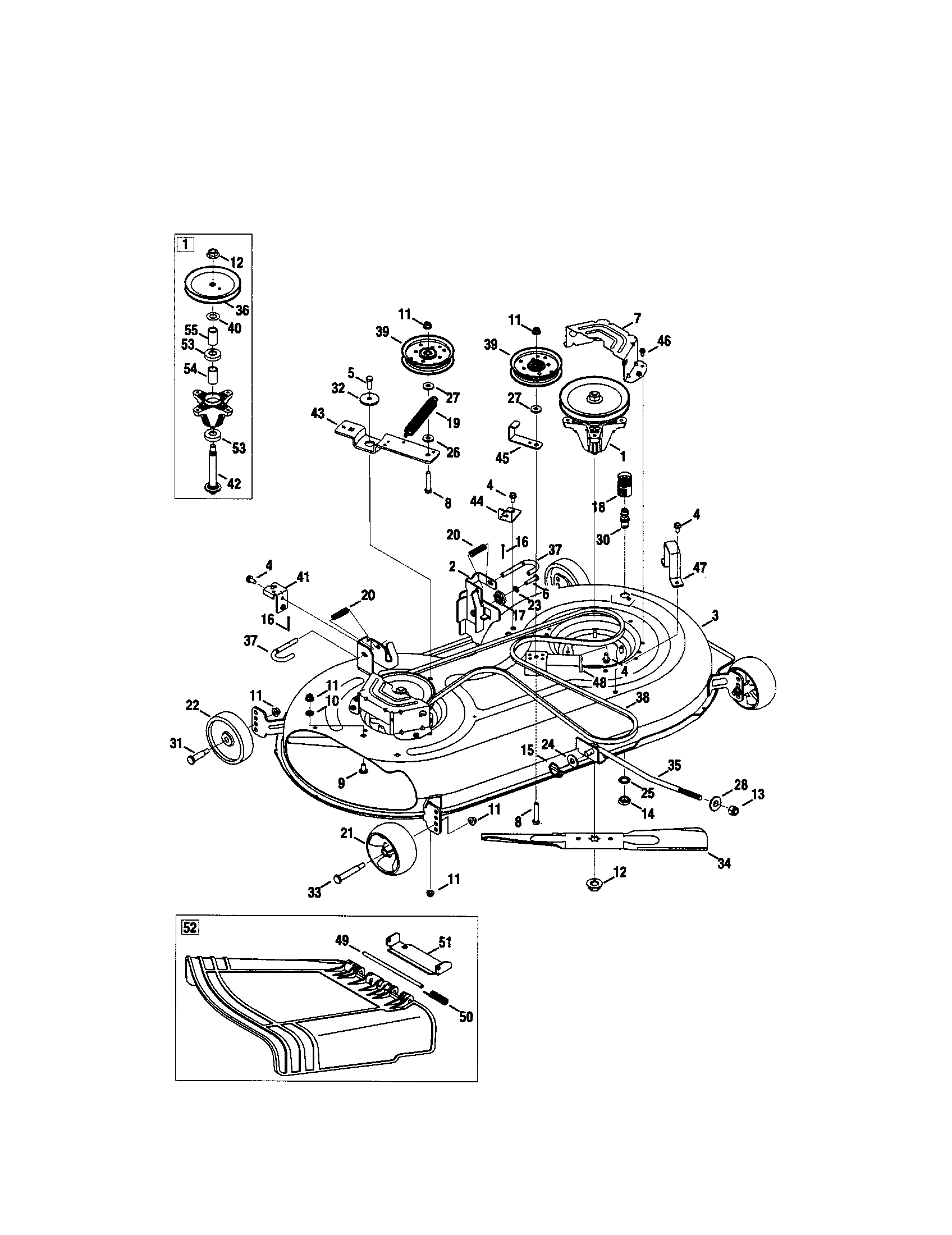 MTD 13AR91PS299 deck diagram