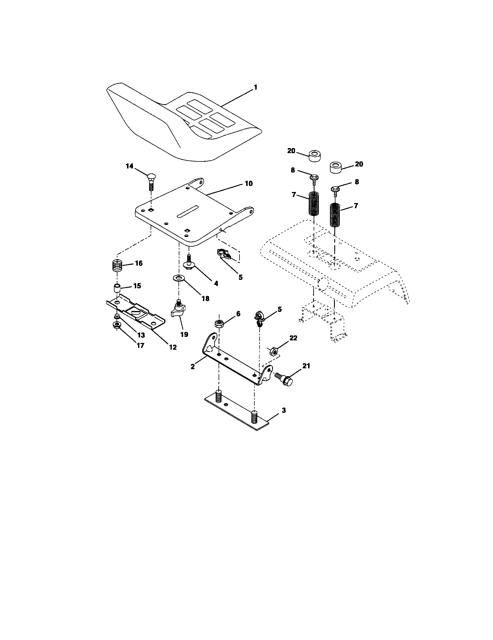 Craftsman 917275021 seat diagram