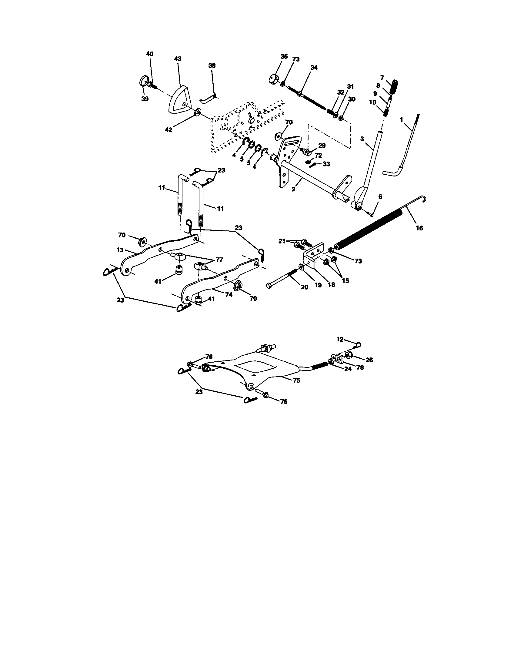 Craftsman 917275021 lift diagram