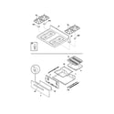 Frigidaire FGF337GBG top/drawer diagram