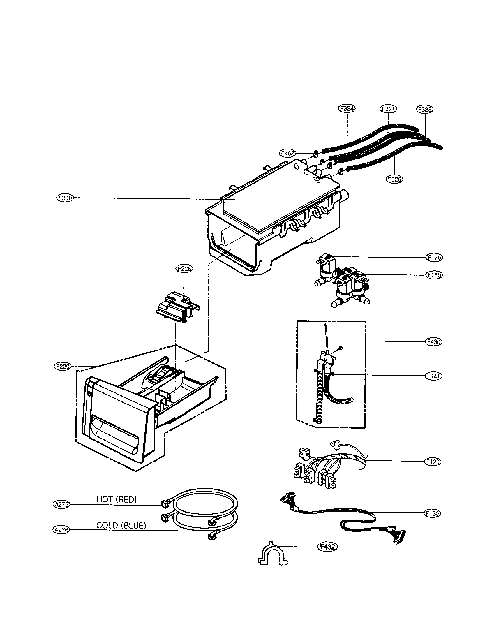 LG CW2079CWN dispenser diagram