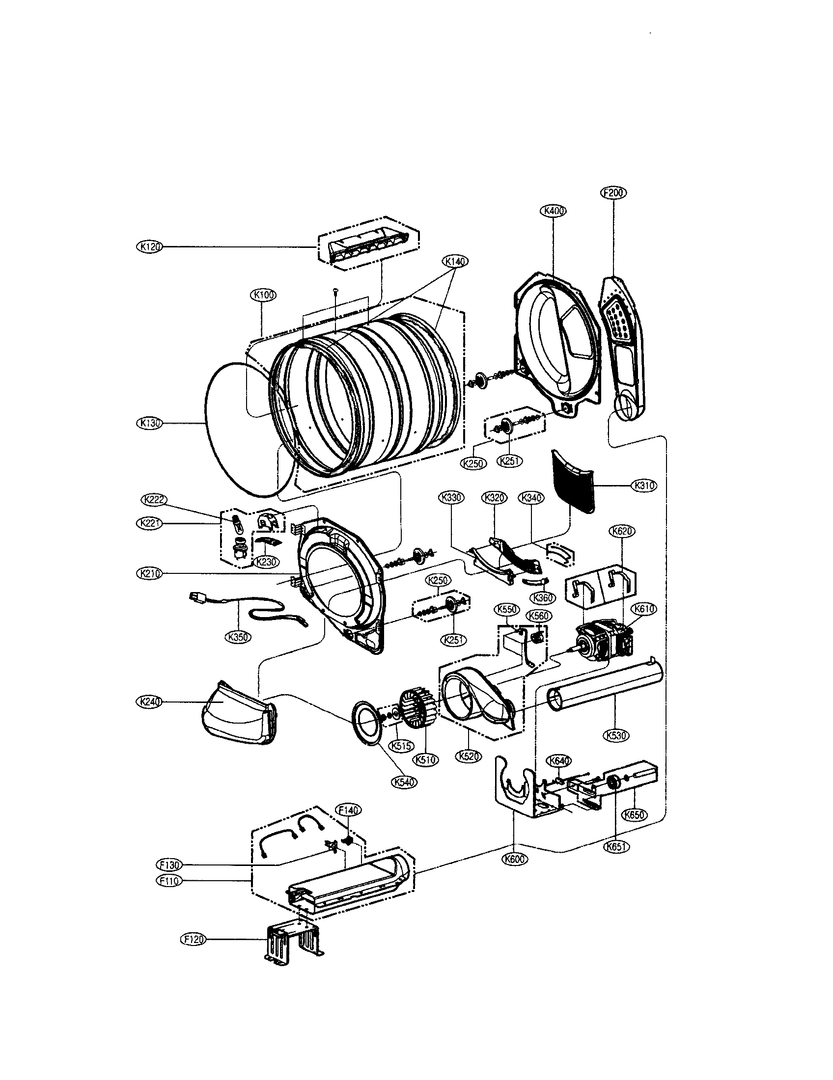 LG DLE5932S drum/motor: electric type diagram