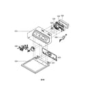 LG DLG0332W/00 control panel/plate diagram