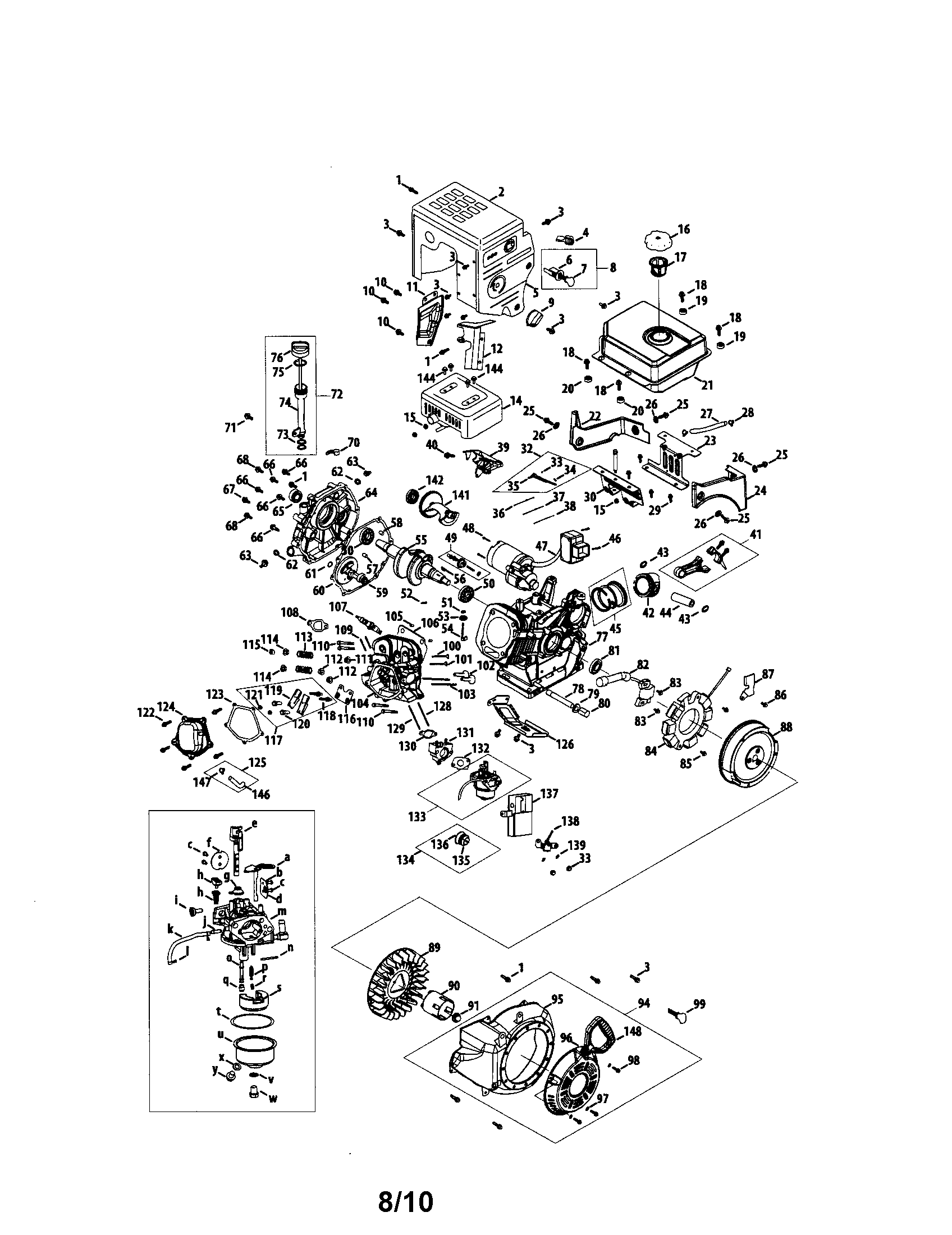 MTD 31AH64EG700 engine diagram