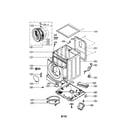 LG WM1355HR cabinet diagram