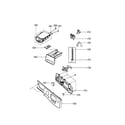 LG WM1355HR control panel/dispenser diagram
